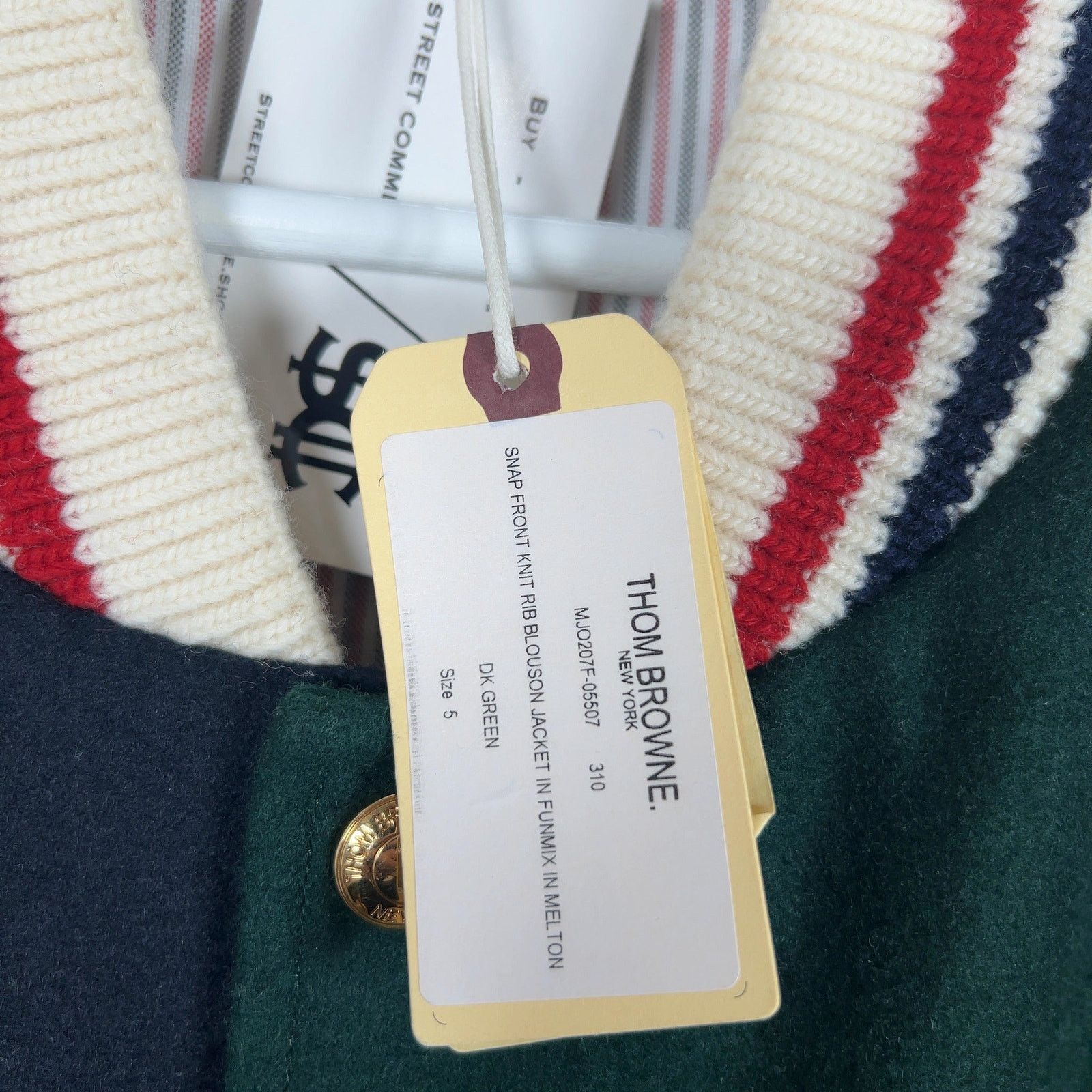 Thom Browne Thom Browne Color Block Wool Varsity Jacket Size US XL / EU 56 / 4 - 5 Thumbnail
