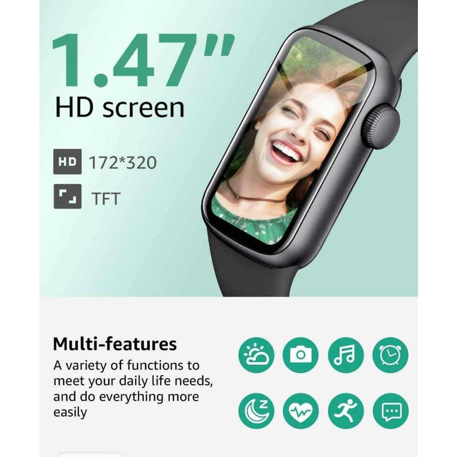 The Unbranded Brand Fitness watch heart rate oxygen & sleeptracker Size 26 - 4 Thumbnail