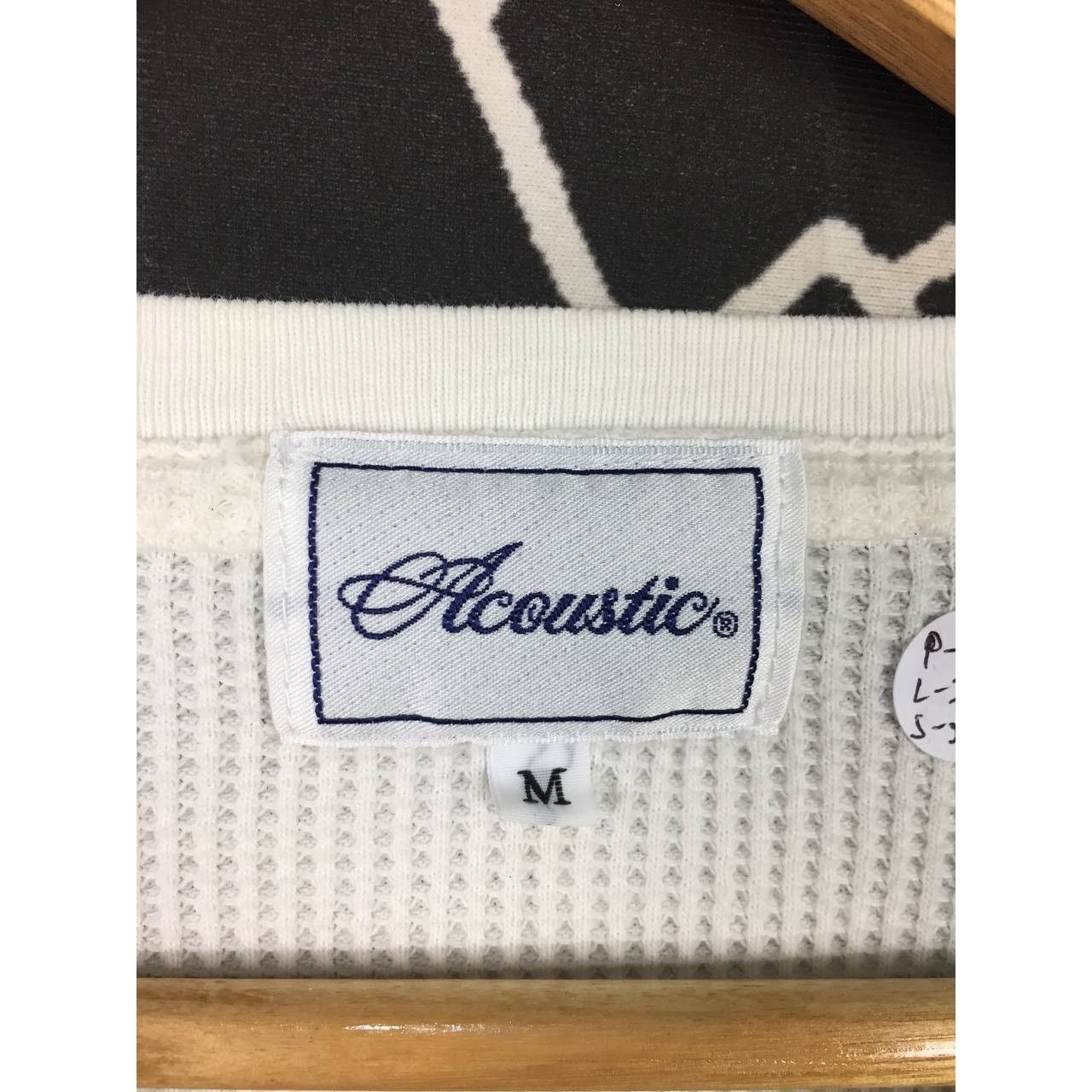 Japanese Brand × Vintage Acoustic Feather Graphic Waffle Knit Longsleeve Tee Size US M / EU 48-50 / 2 - 10 Thumbnail