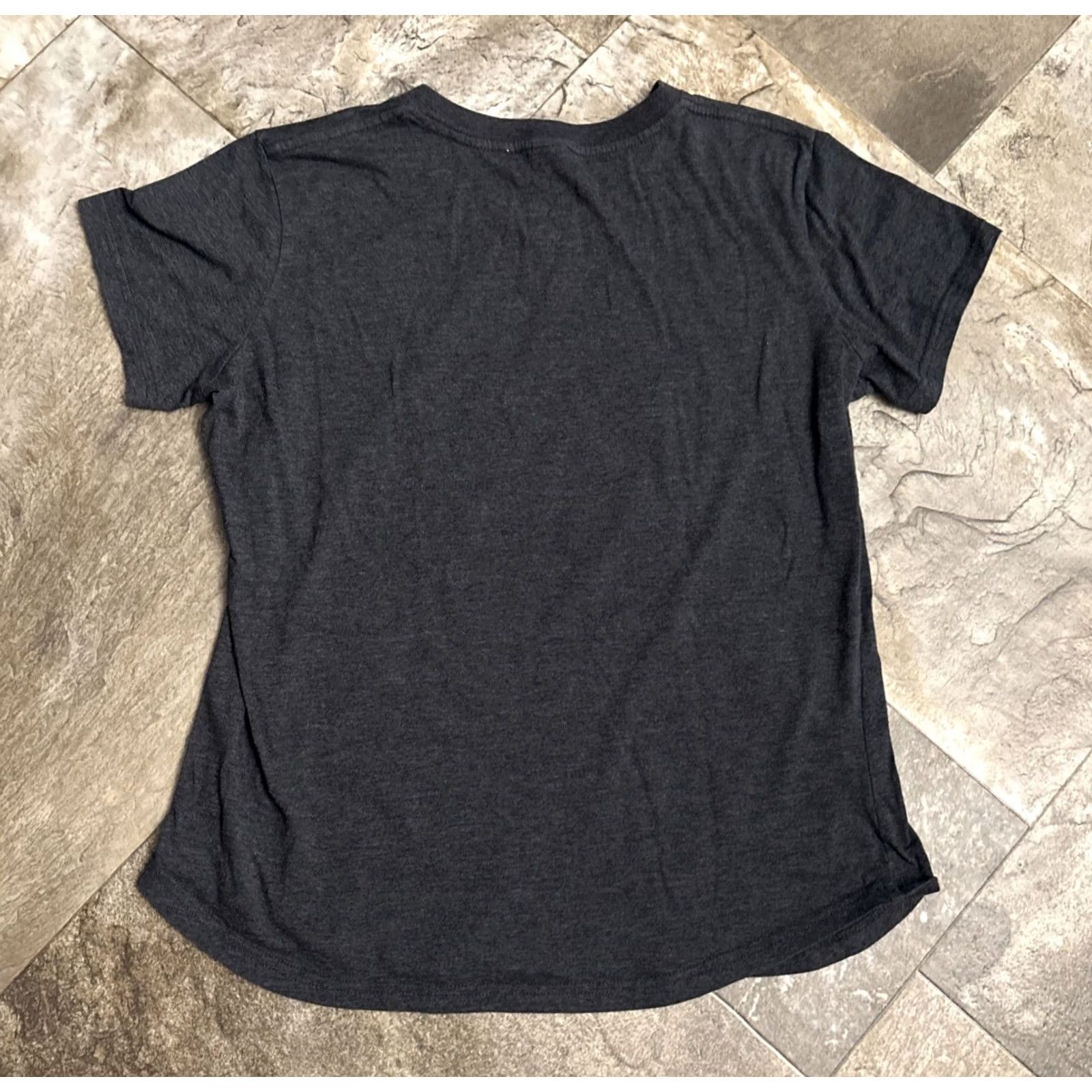 Vintage Pizza Hut Womens T-Shirt Sz L Gray V-Neck Short Sleeve Casual Restaurant 2303 Size L / US 10 / IT 46 - 2 Thumbnail