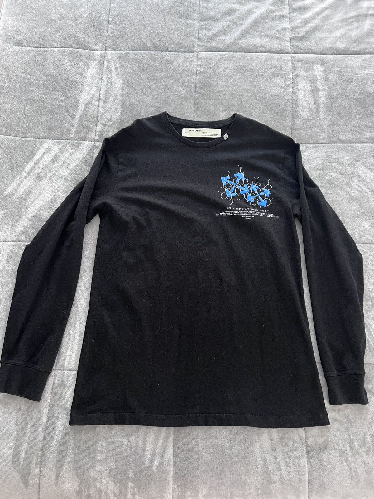 Off-White Off - White Fence Arrow Long Sleeve T-Shirt size XL Size US XL / EU 56 / 4 - 1 Thumbnail