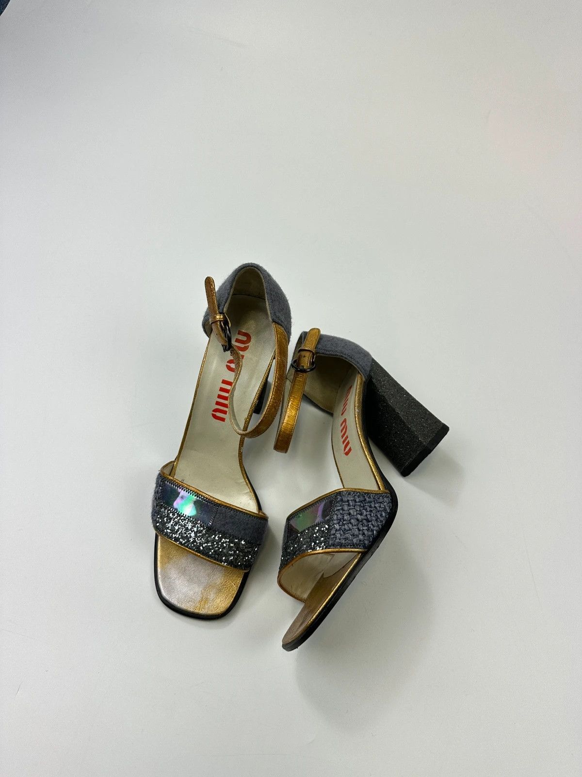 Miu Miu Miu Miu FW1998 PVC Coated Glitter Heels Pumps Shoes Size US 9 / IT 39 - 1 Thumbnail