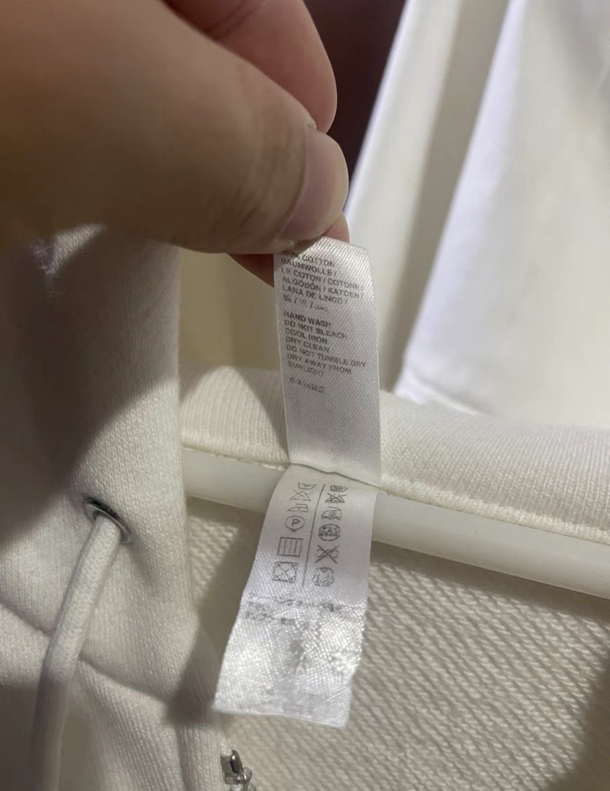 Sacai Sacai x fragment design White Hoodie / Jacket Size US L / EU 52-54 / 3 - 3 Thumbnail