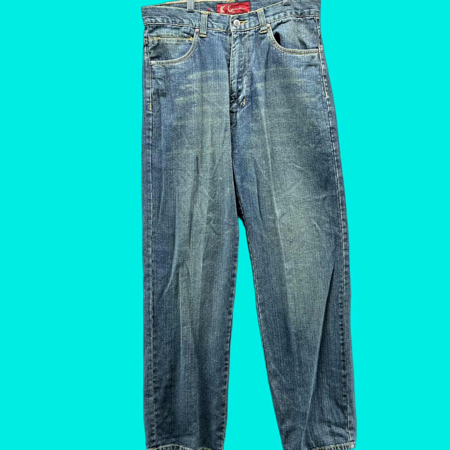 Denime VINTAGE Karl Kani Jeans Mens 32x33 Blue Straight Medium Wash Denim Y2K Hip Hop Jeans Mens Regular Blue 32x33 Womens? No Size US 32 / EU 48 - 1 Thumbnail