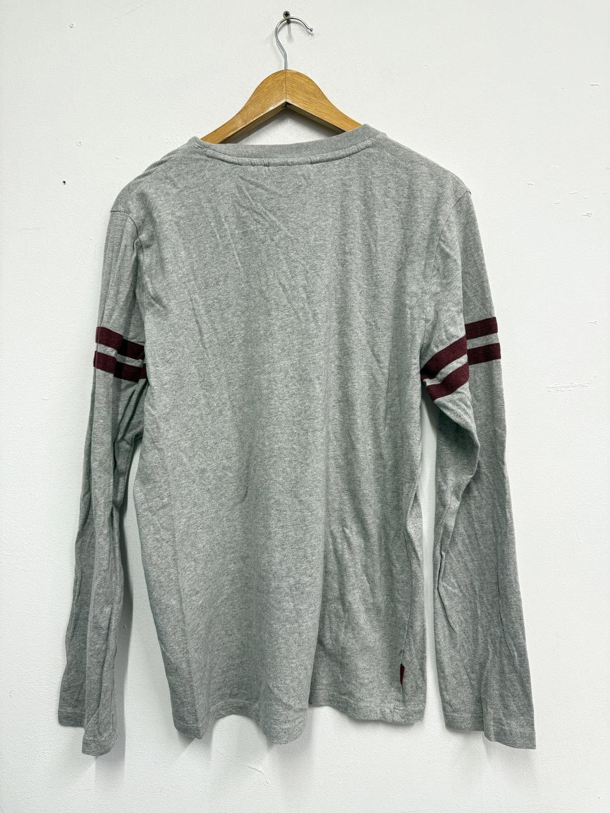 Superdry Superdry Grey Long Sleeve Casual Sweatshirt with Burgundy Ar Size US M / EU 48-50 / 2 - 4 Thumbnail