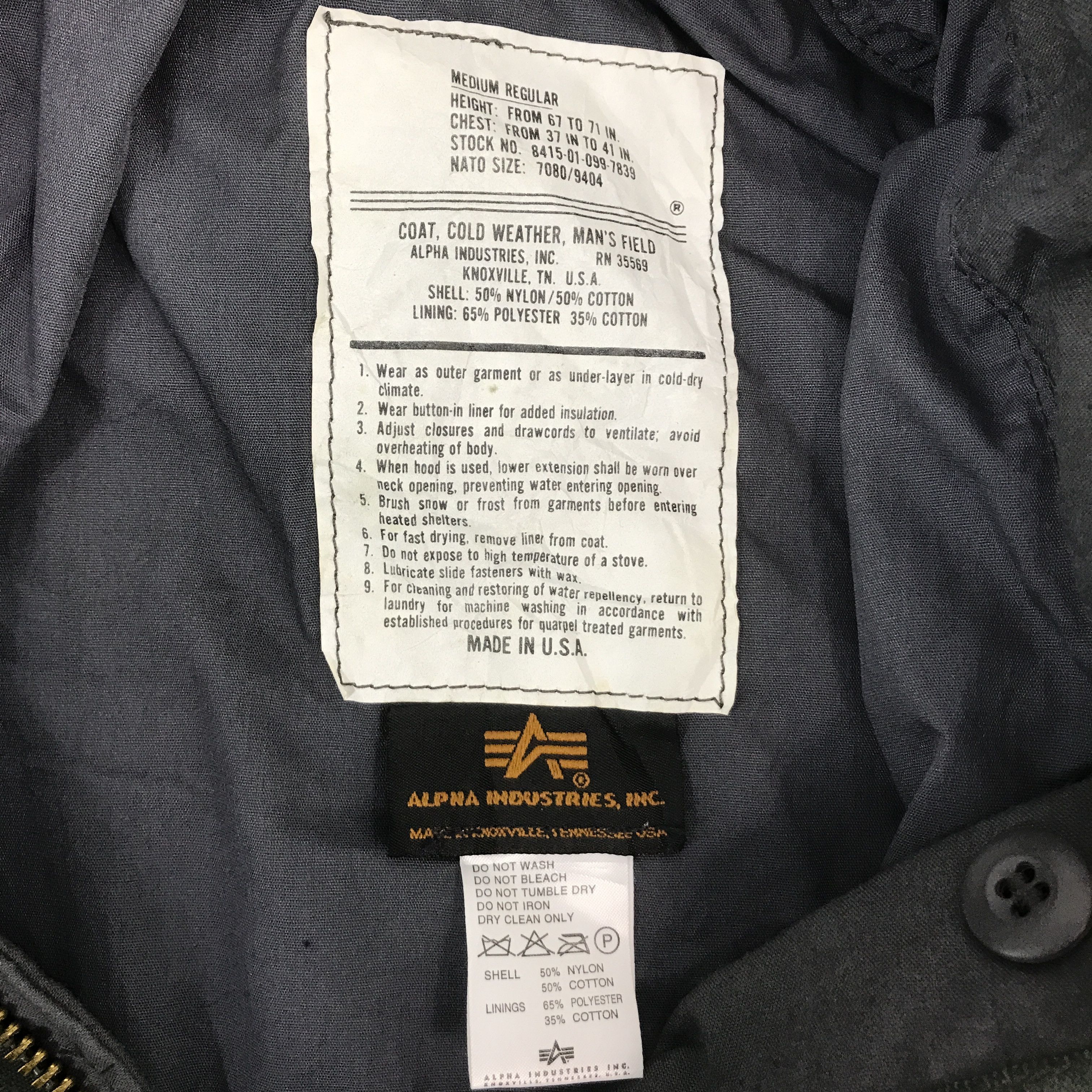 Alpha Industries × Vintage 90s Alpha Industries M65 Design Jacket Size US L / EU 52-54 / 3 - 10 Thumbnail