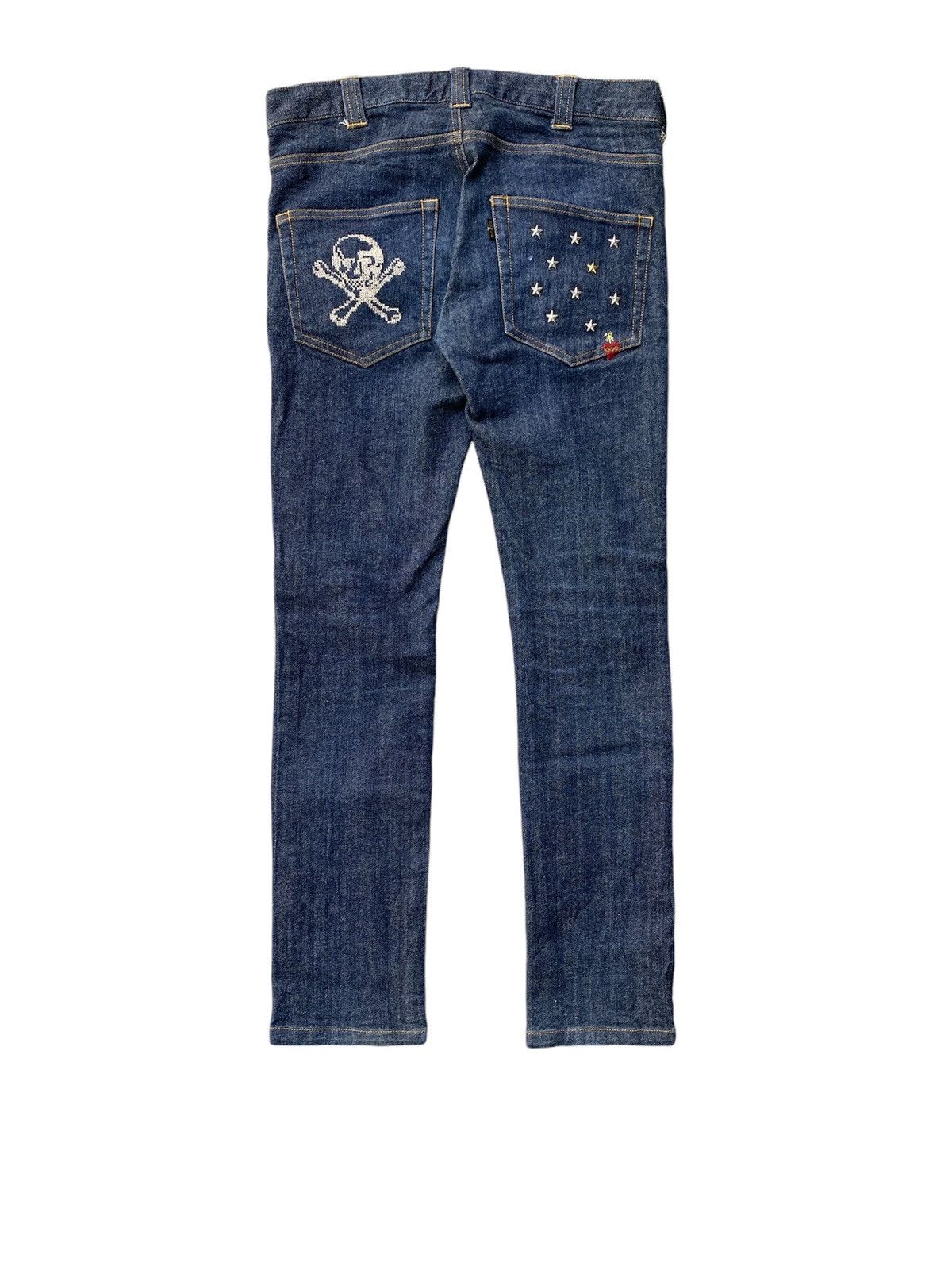 14th Addiction × Japanese Brand × Tornado Mart 2000s ARMED Japan Skull,love , cross and star pants Size US 31 - 2 Thumbnail
