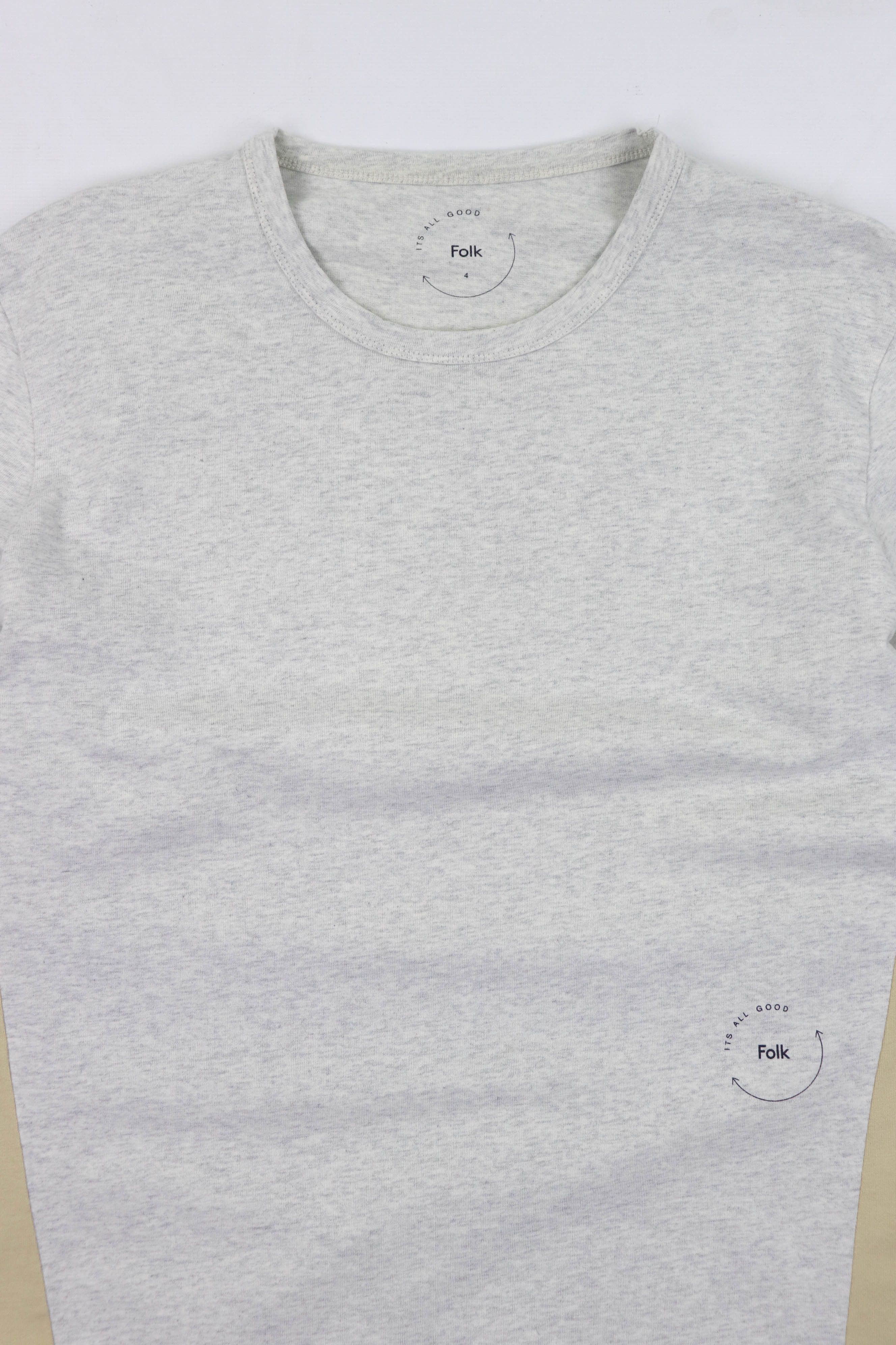 Folk Folk Heather Gray Cotton Long Sleeve T-shirt Size US L / EU 52-54 / 3 - 3 Thumbnail