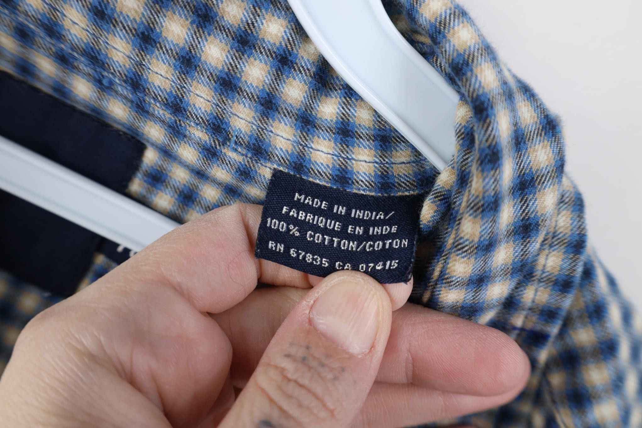 Nautica Vintage 90s Nautica Fit Flannel Collared Button Shirt Plaid Size US XL / EU 56 / 4 - 11 Thumbnail
