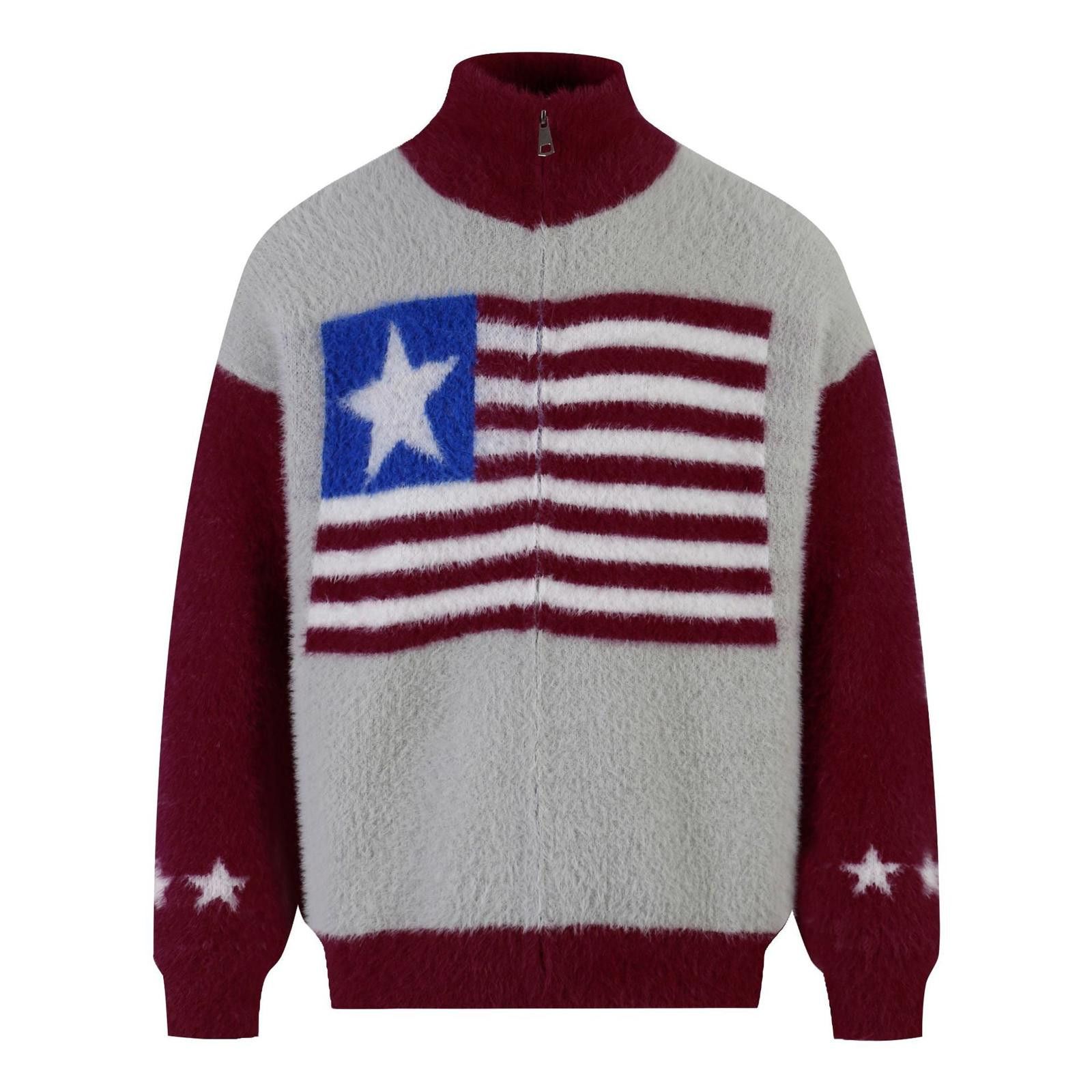 Vintage STAR Pullover Wool Knit Sweater - Americana Size US M / EU 48-50 / 2 - 1 Thumbnail