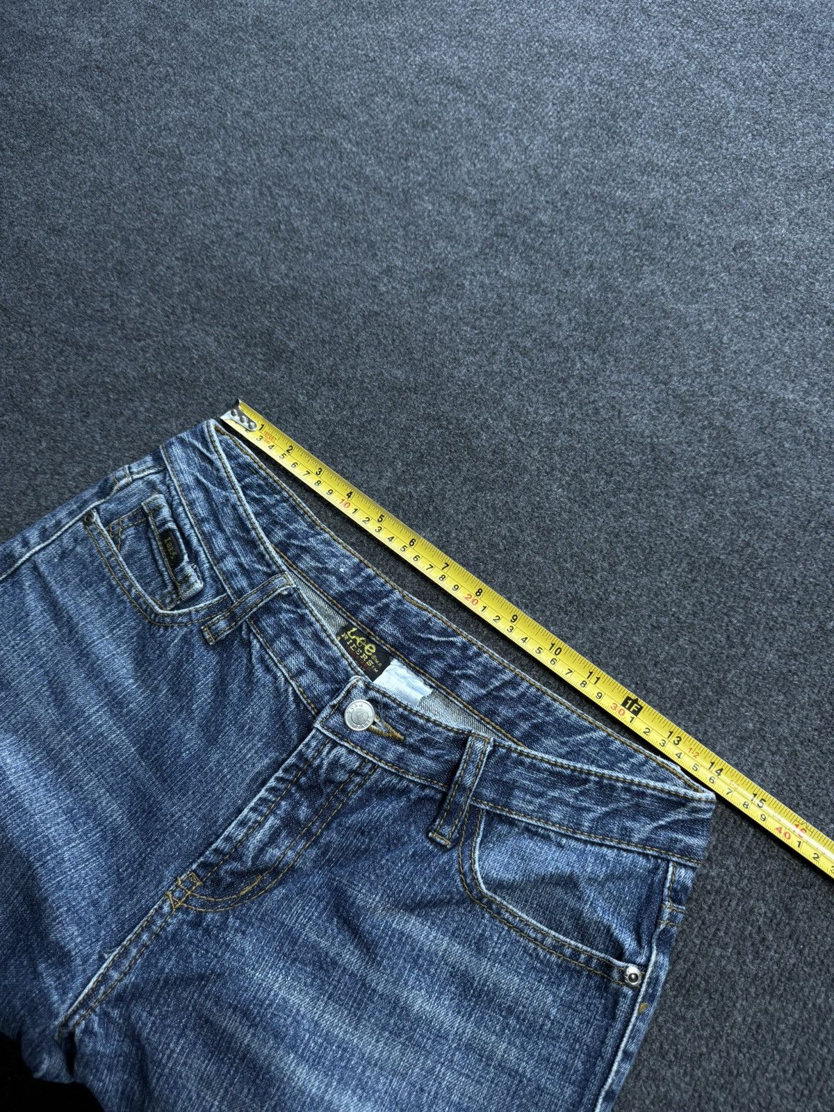 Lee Archive 90s Retro Lee Japan Y2K Flare Denim Jeans Low Rise Size 28" / US 6 / IT 42 - 18 Thumbnail
