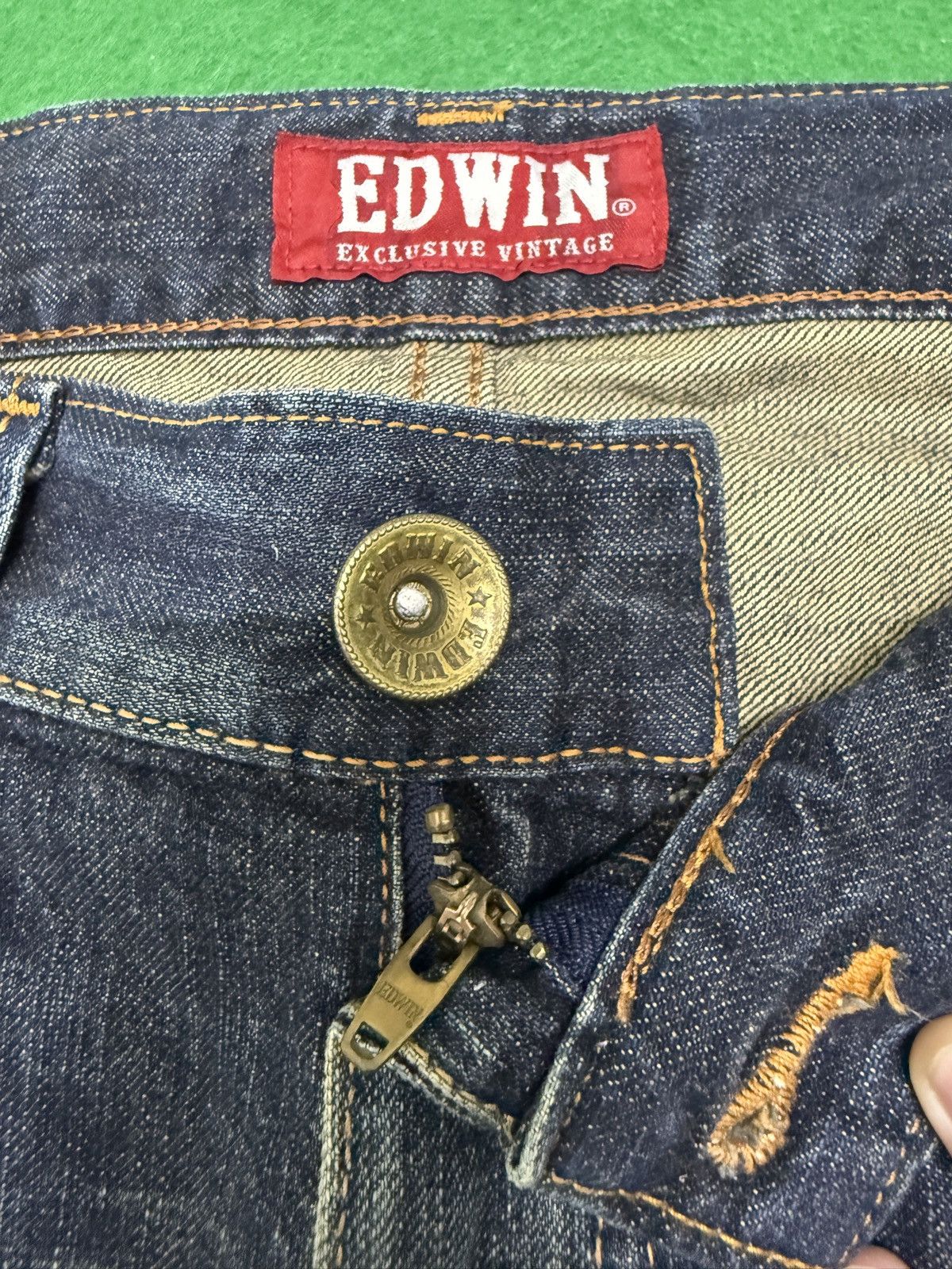 Kapital A27 EDWIN XV EXCLUSIVE VINTAGE MUD WASH AND VINTAGE STYLE Size US 35 - 18 Thumbnail