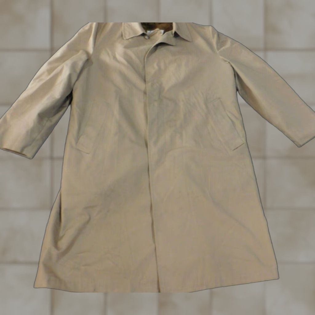 London Fog London Fog Trench Coat Jacket Mens 42 Beige Polyester Lined Double Breasted Vintage No Size US XS / EU 42 / 0 - 1 Thumbnail
