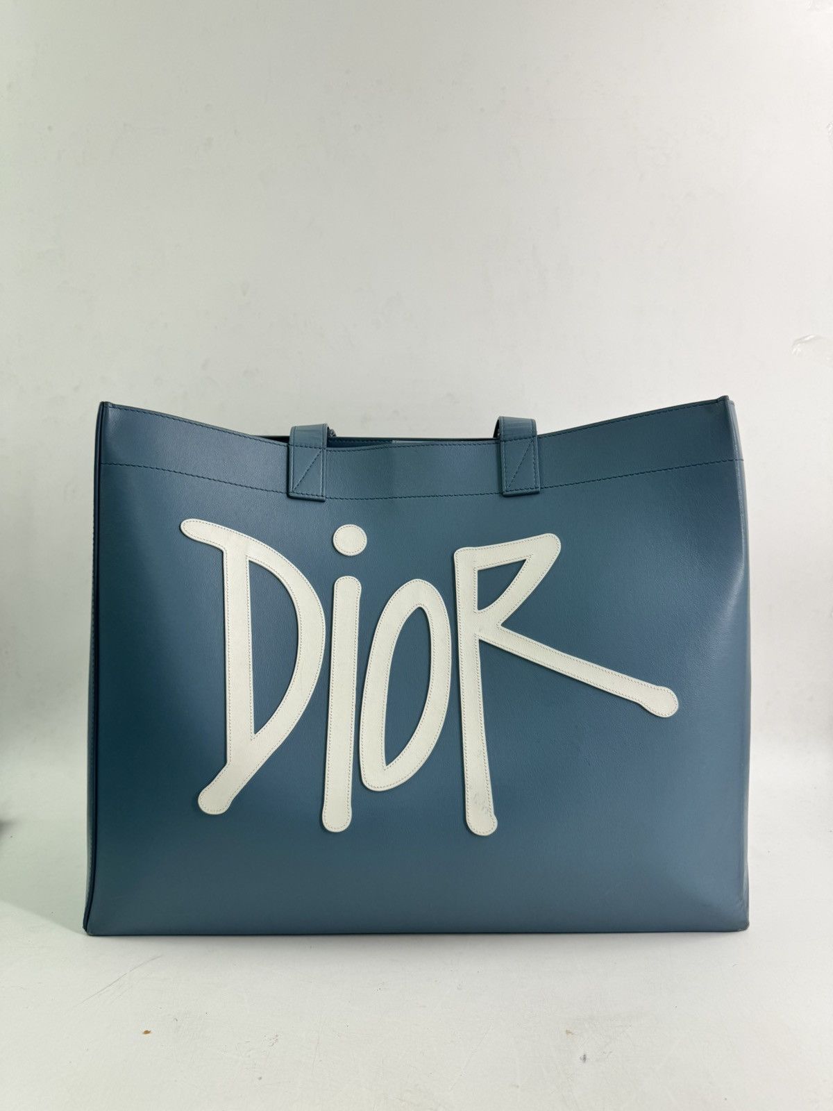 Dior X Stussy Leather Tote Bag