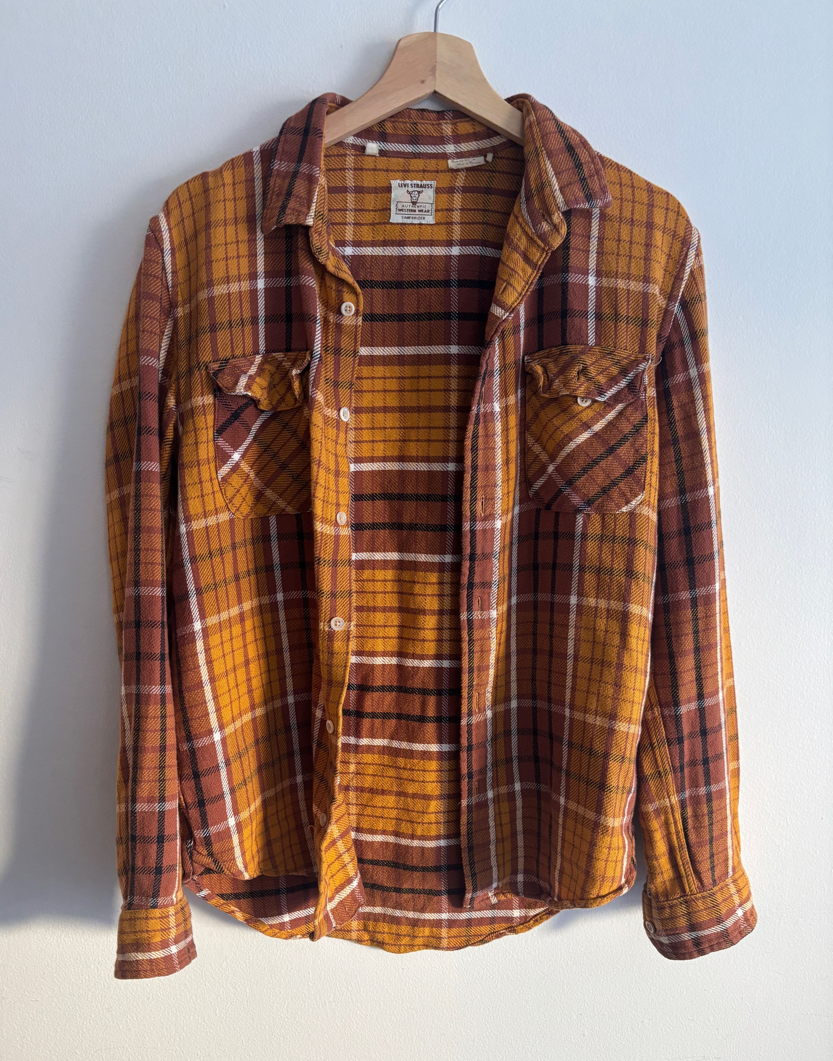 Levi's Vintage Clothing LVC Plaid Check Flannel Shirt - Small Size US S / EU 44-46 / 1 - 3 Thumbnail