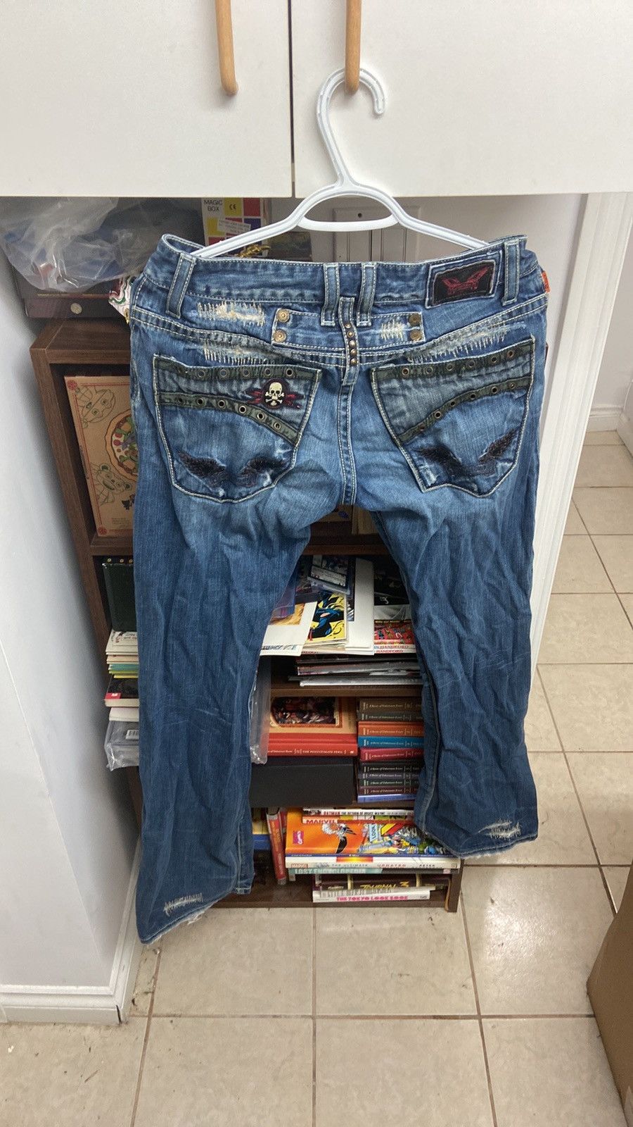 Robins Jeans × Vintage VTG Y2K Robin’s Jean Distressed Jeans Size 30 Size US 30 / EU 46 - 2 Thumbnail