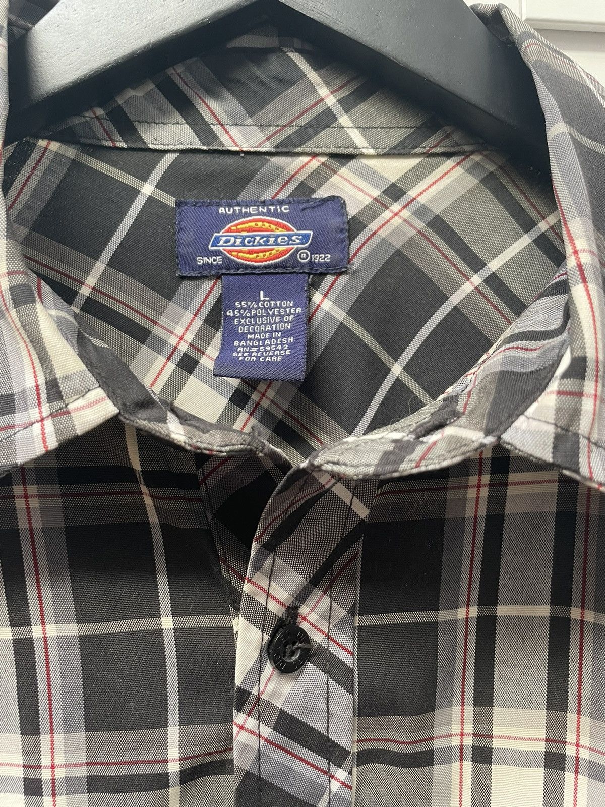 Dickies Vintage Dickies Men’s Short Sleeve Plaid Shirt Size US L / EU 52-54 / 3 - 3 Thumbnail