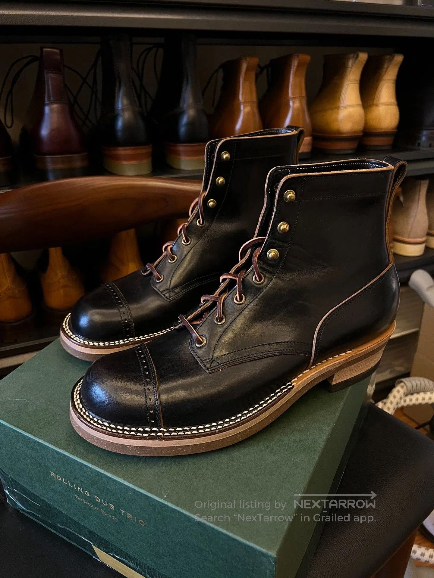 Rolling Dub Trio ROLLING DUB TRIO BF01 Horsehide Work Boots. Size US 10 / EU 43 - 1 Thumbnail