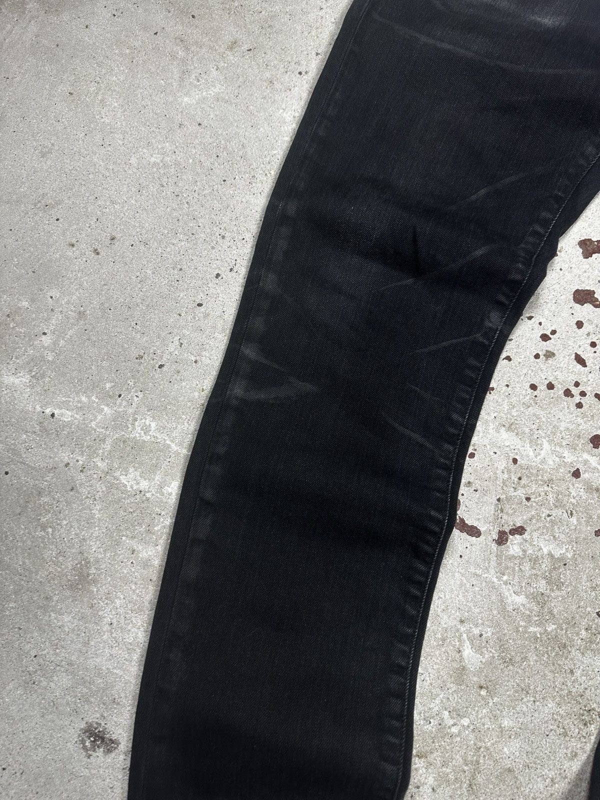 Saint Laurent Paris Saint Laurent Paris SS20 Black ‘D21’ Waxed Whiskers Skinny Size US 29 - 5 Thumbnail