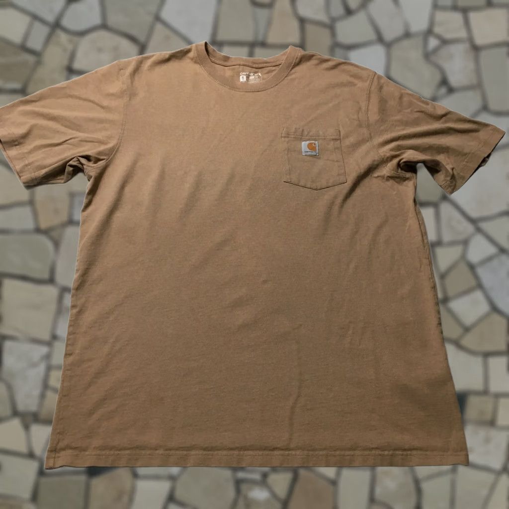Carhartt Carhartt Workwear Shirt Mens LT BROWN XL TALL SEE MICRO STAIN Size US XL / EU 56 / 4 - 1 Thumbnail