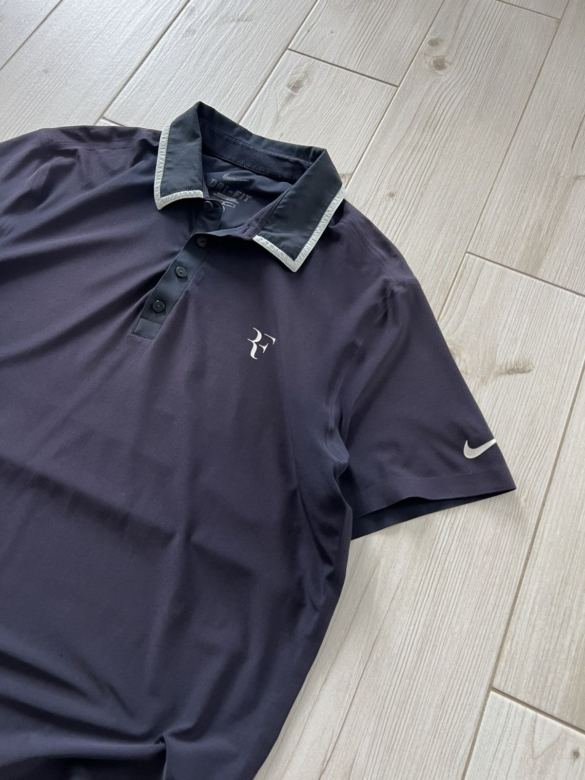 Nike Roger Federer Nike RF Tennis Polo US Open Nigth Session 2010 Size US L / EU 52-54 / 3 - 4 Thumbnail