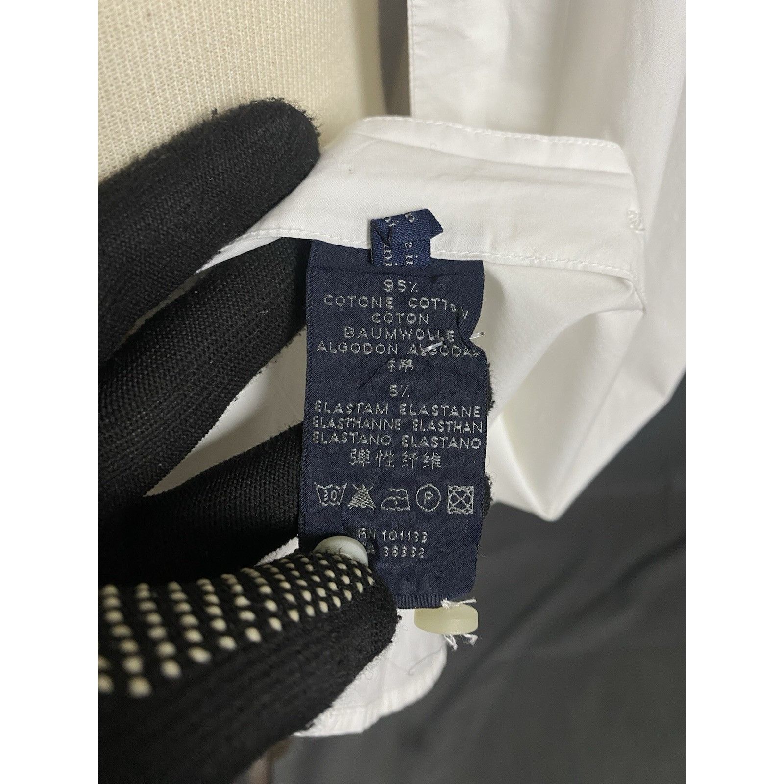 Ermenegildo Zegna Ermenegildo Zegna Men's White Longsleeve Dress Shirt Size L Size US L / EU 52-54 / 3 - 11 Thumbnail