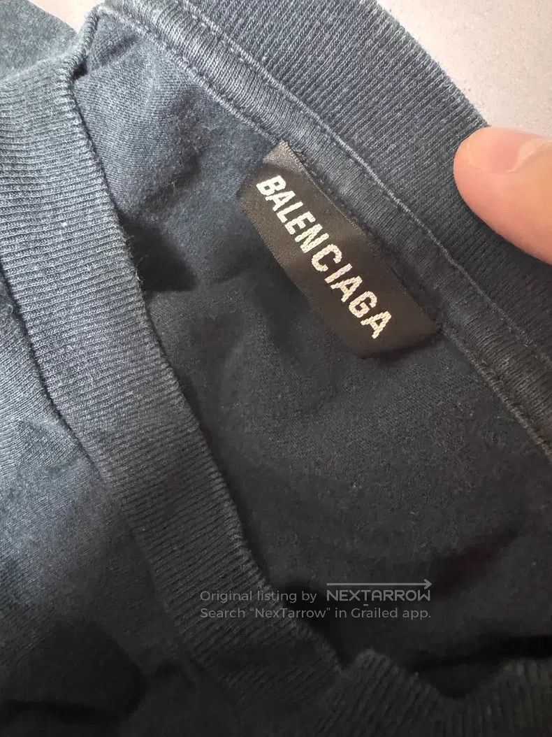 Balenciaga Balenciaga Blue 1917 letter short sleeve Size US XXS / EU 40 - 3 Thumbnail