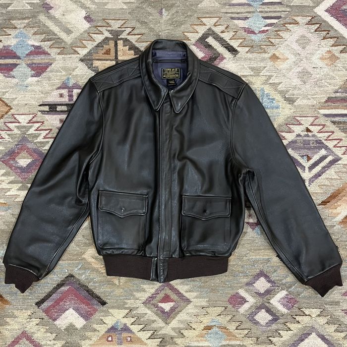 Vintage Willis & Geiger Type A-2 Bomber Air Force Leather Jacket