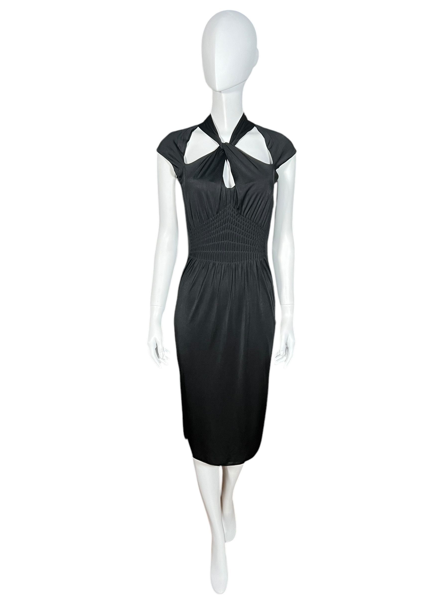 Gucci Gucci by Tom Ford F/W 2004 Black Cutout Dress Size S / US 4 / IT 40 - 1 Thumbnail