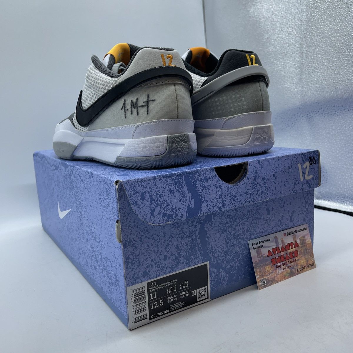 Nike Ja 1 light smoke grey Size US 11 / EU 44 - 4 Thumbnail
