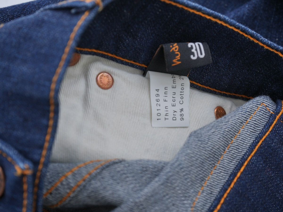Nudie Jeans Nudie jeans thin finn dry ecru embo sz 30 Size US 30 / EU 46 - 6 Thumbnail