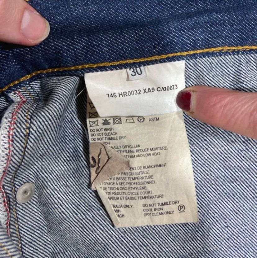 Helmut Lang Helmut Lang, Inside-out Indigo Raw Denim Jeans Size 30" / US 8 / IT 44 - 4 Thumbnail