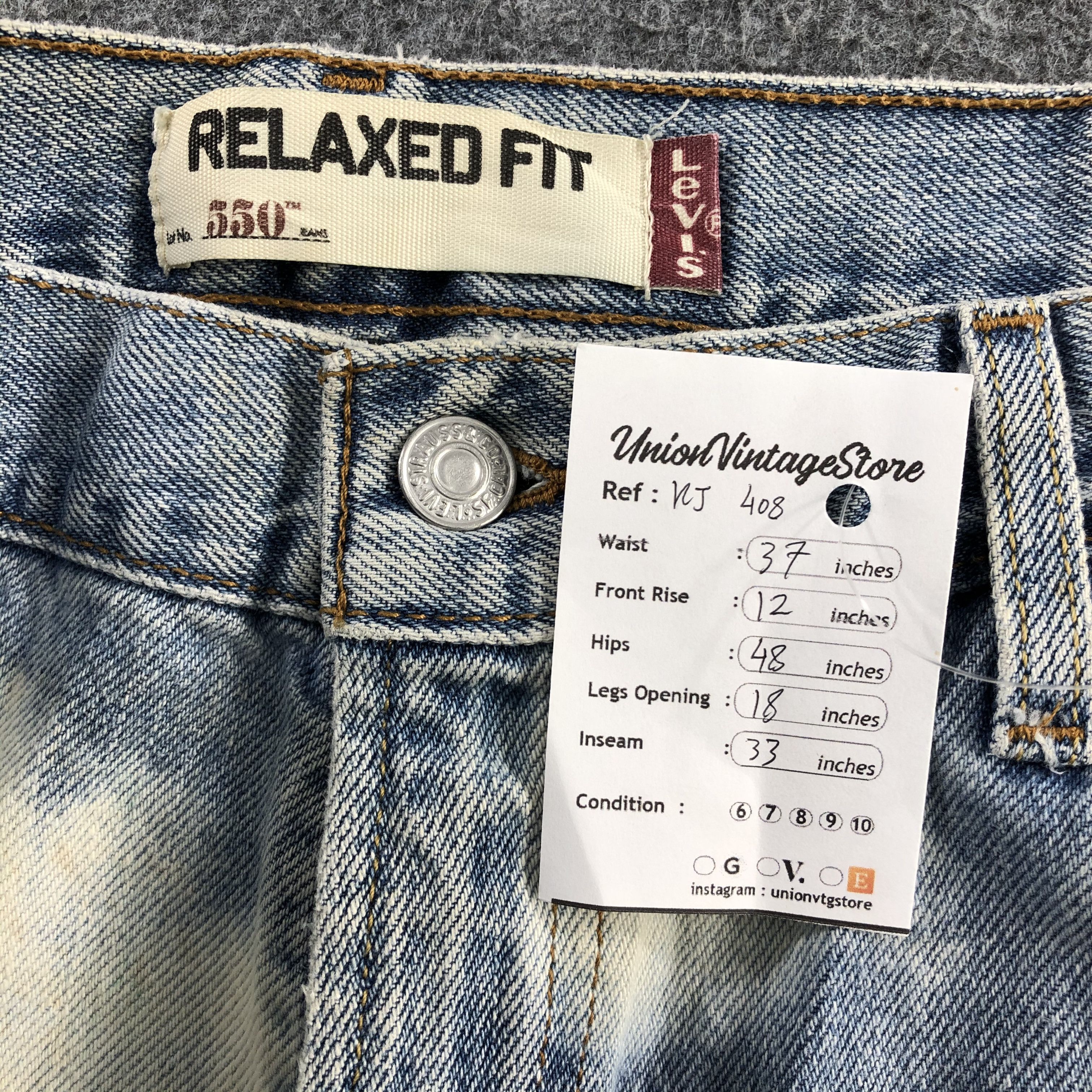 Levi's Vintage Levi's 550 Jeans Medium Wash Denim KJ408 Size US 37 - 12 Thumbnail
