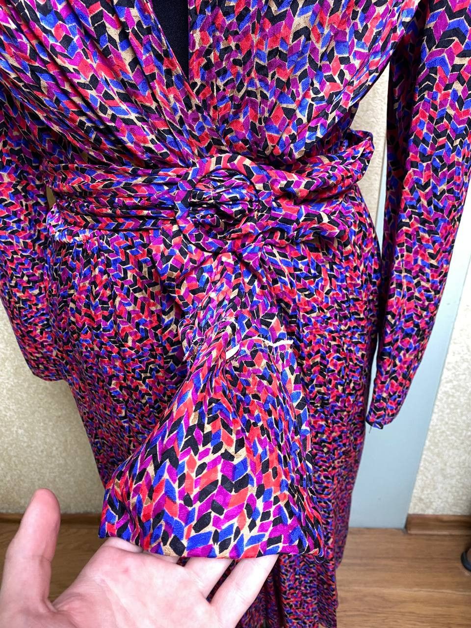 Other Vintage Francesca Of Damon For Starington Saks Silk Dress Size L / US 10 / IT 46 - 2 Thumbnail