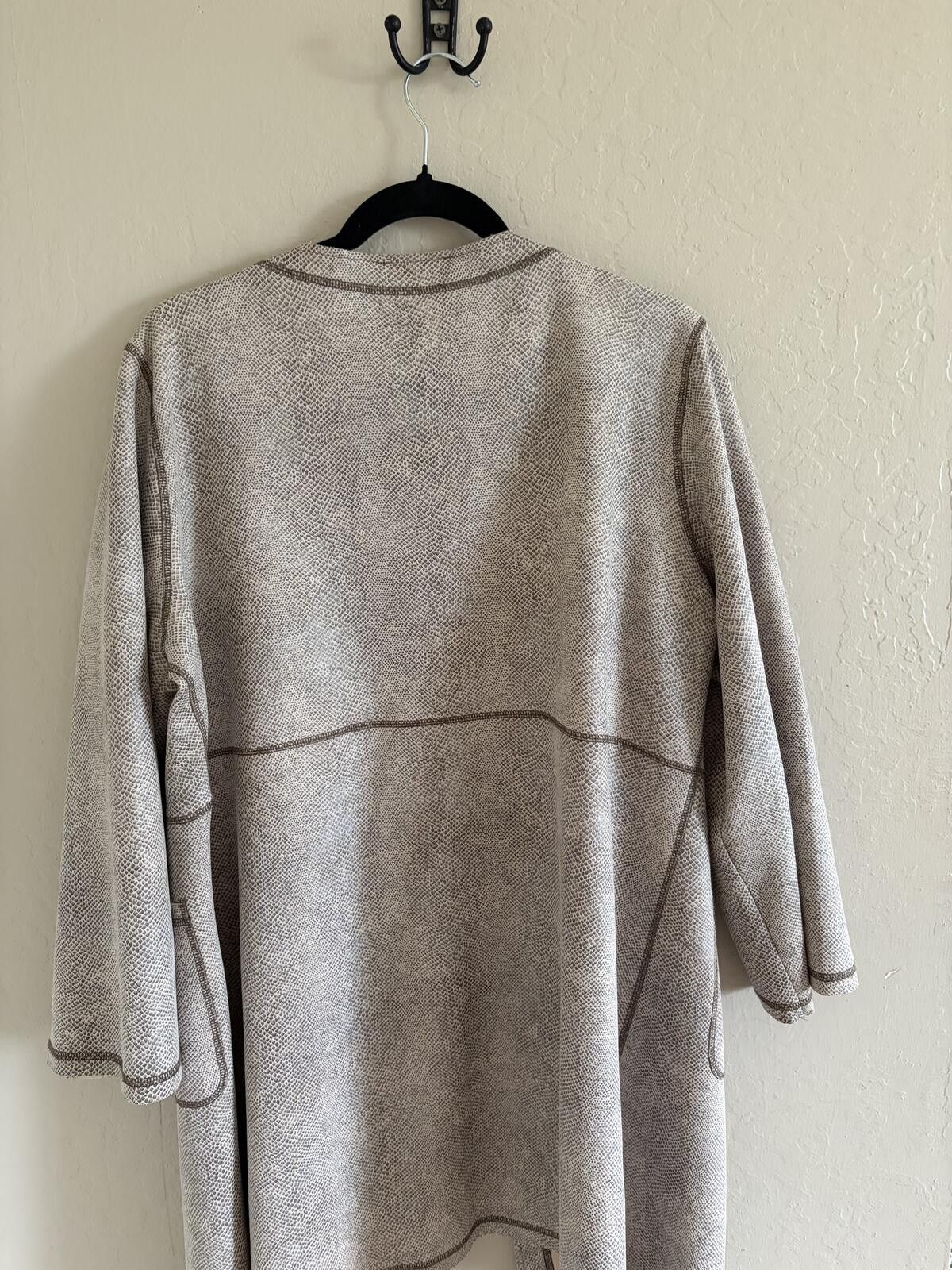 Other Solitaire Neutral Open Front Knit Coatigan Size L / US 10 / IT 46 - 6 Thumbnail