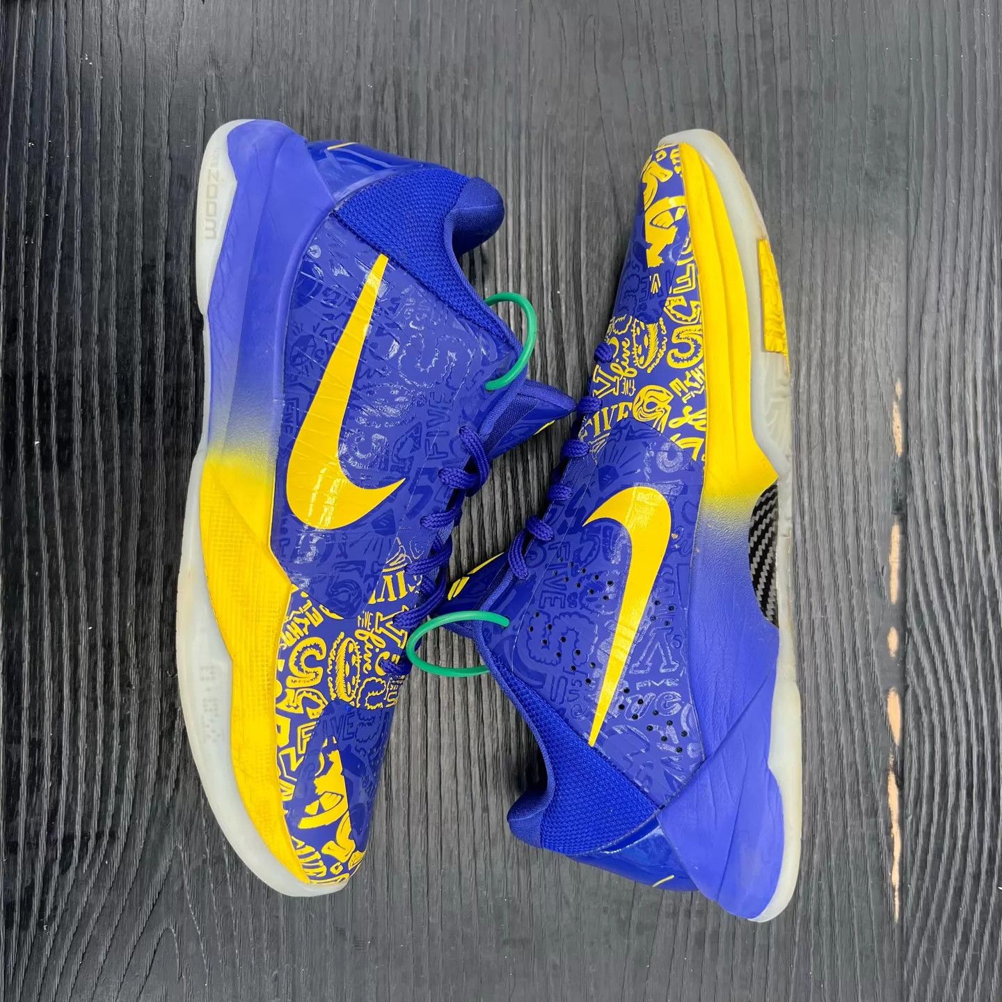 Nike ZK5 Blue Yellow 42 2x Indoor Like New Original Box Size US 8.5 / EU 41-42 - 3 Thumbnail