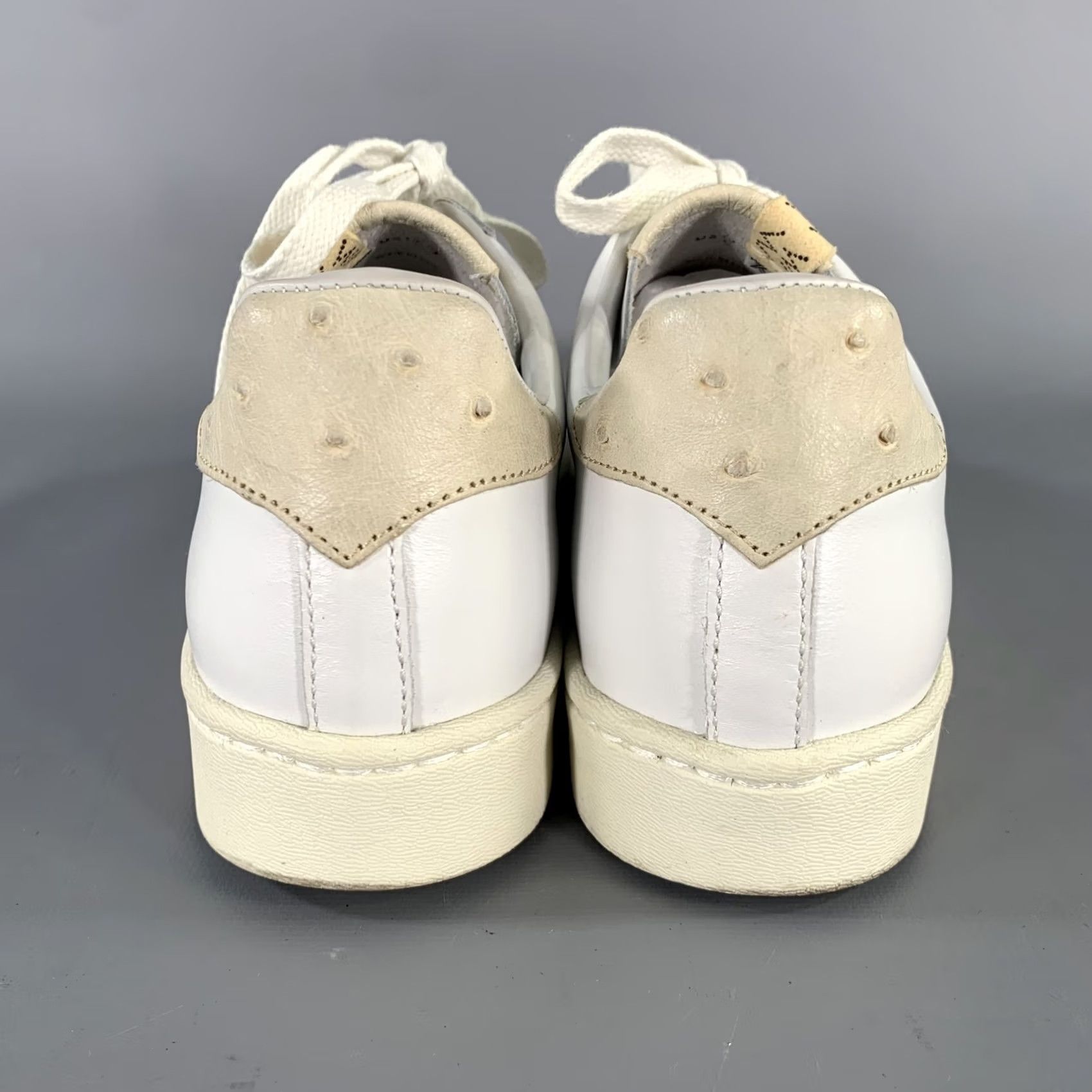 Visvim VISVIM Size 9.5 White Leather Lace Up Sneakers Size US 10 / EU 43 - 3 Thumbnail