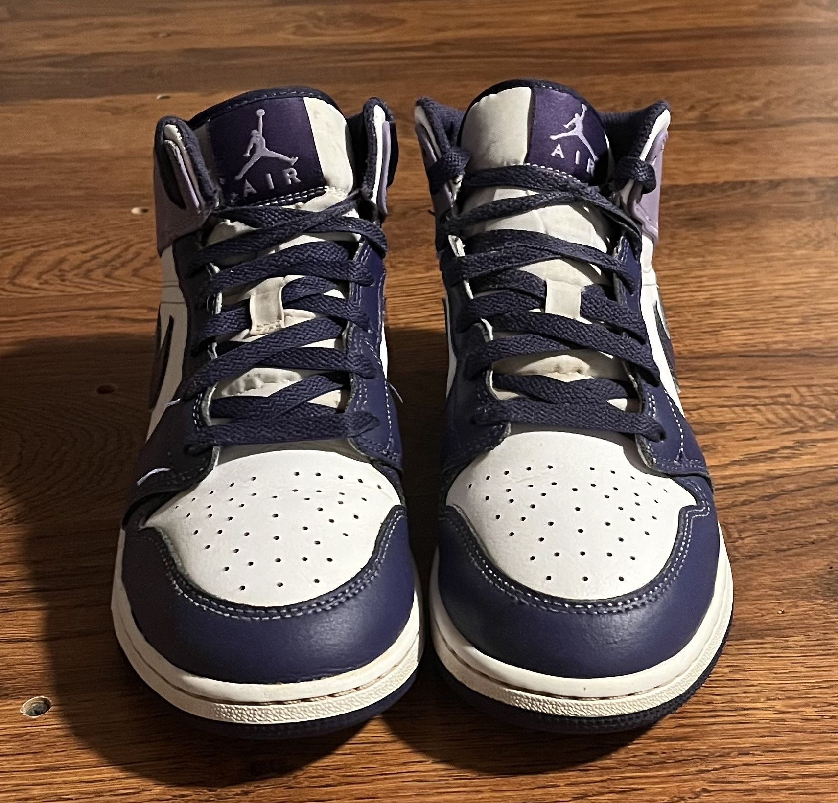 Jordan Brand Nike Air Jordan 1 Mid GS Sky J Purple White Sneakers Size US 6.5 / EU 39-40 - 2 Thumbnail