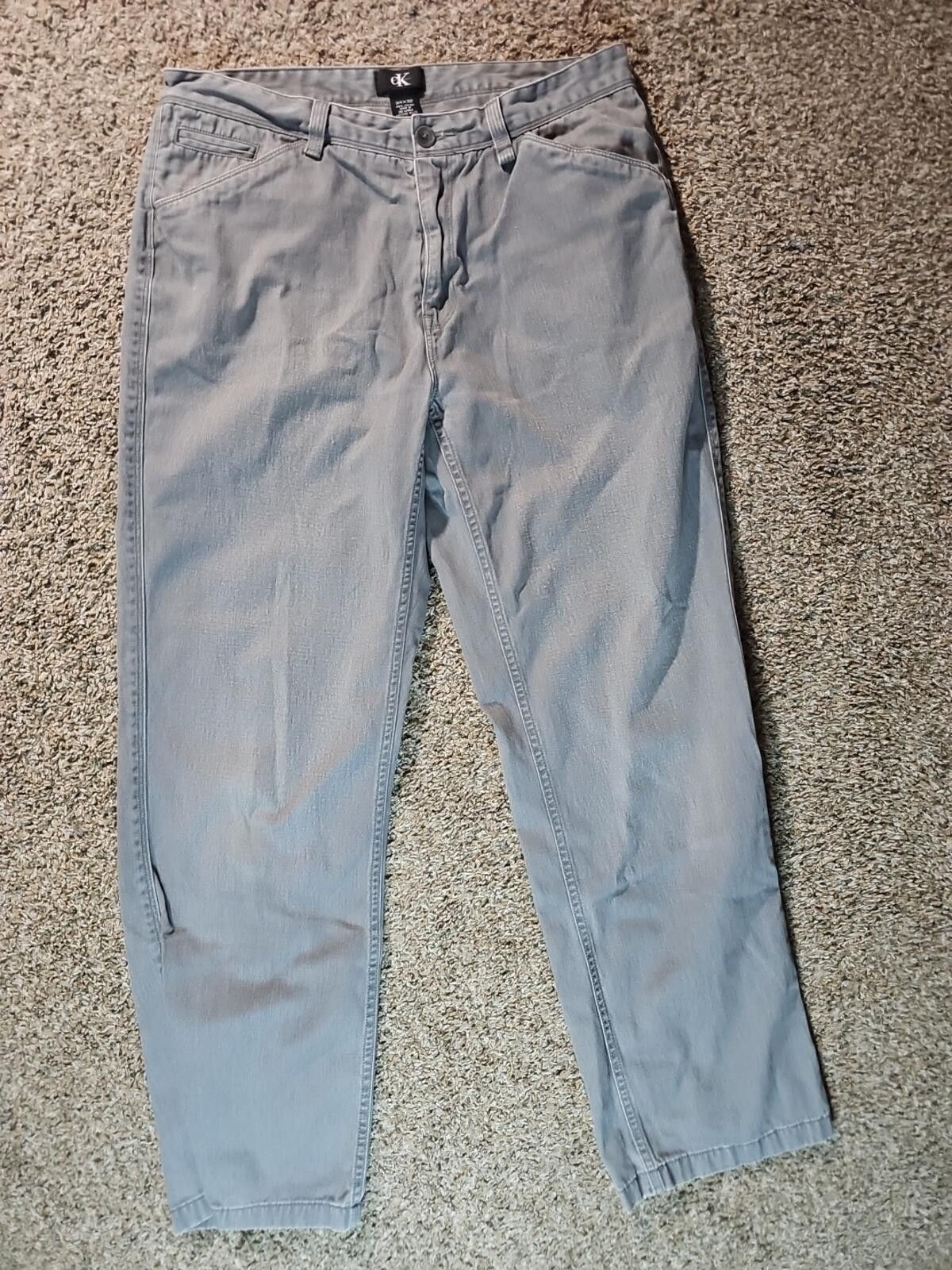 Calvin Klein Calvin Klein 34x32 Gray Jeans Size US 34 / EU 50 - 1 Thumbnail