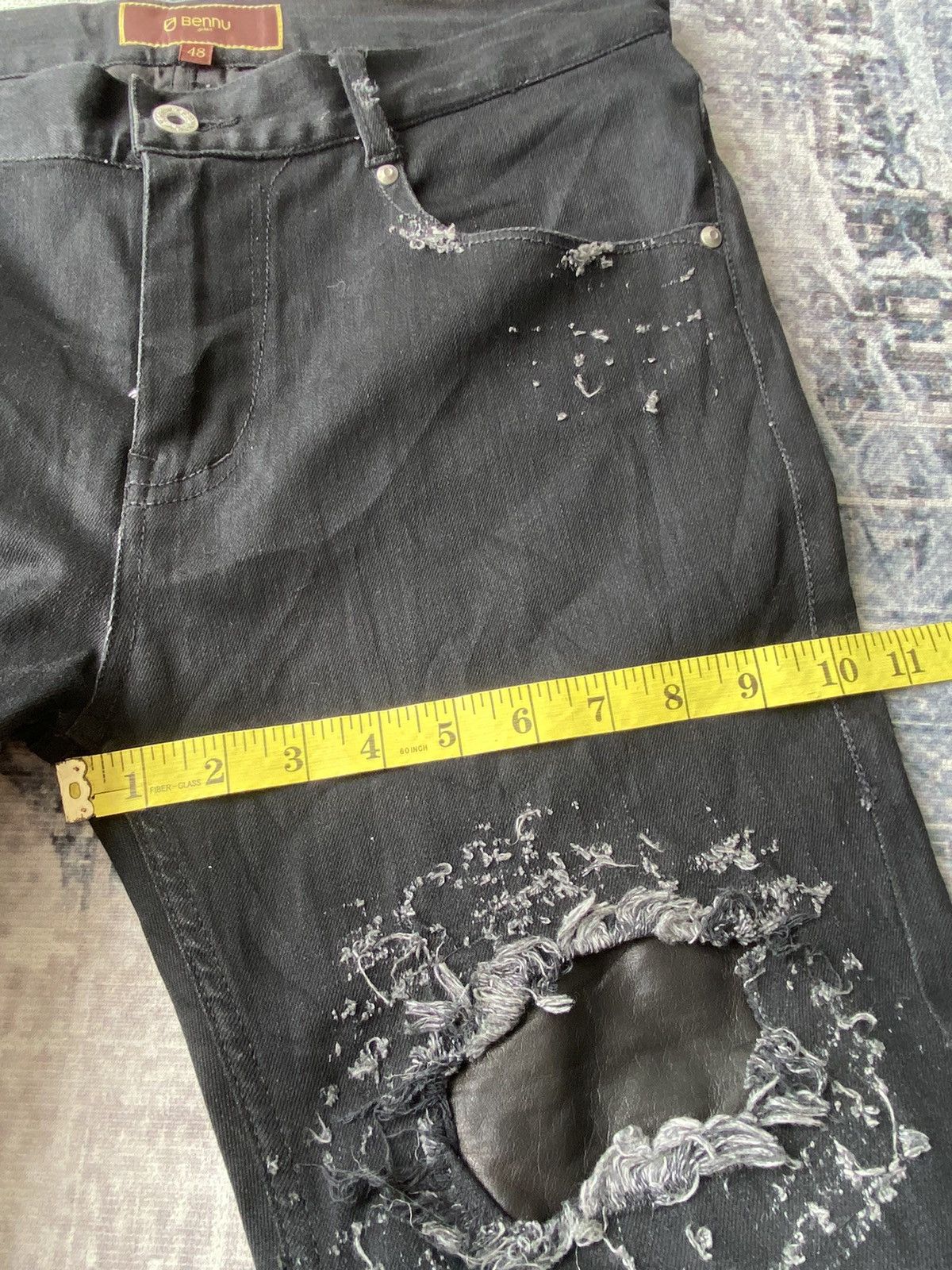 Japanese Brand Bennu Japan X Resurrection Handmade Japan Distressed Jeans Size US 30 / EU 46 - 13 Thumbnail