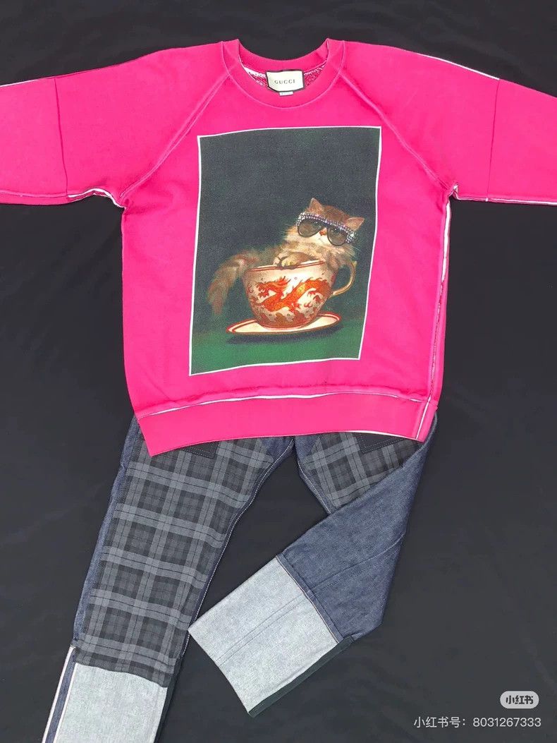 Gucci Gucci Teacup cat sweatshirt 2502-Nextarrow Size US L / EU 52-54 / 3 - 6 Thumbnail