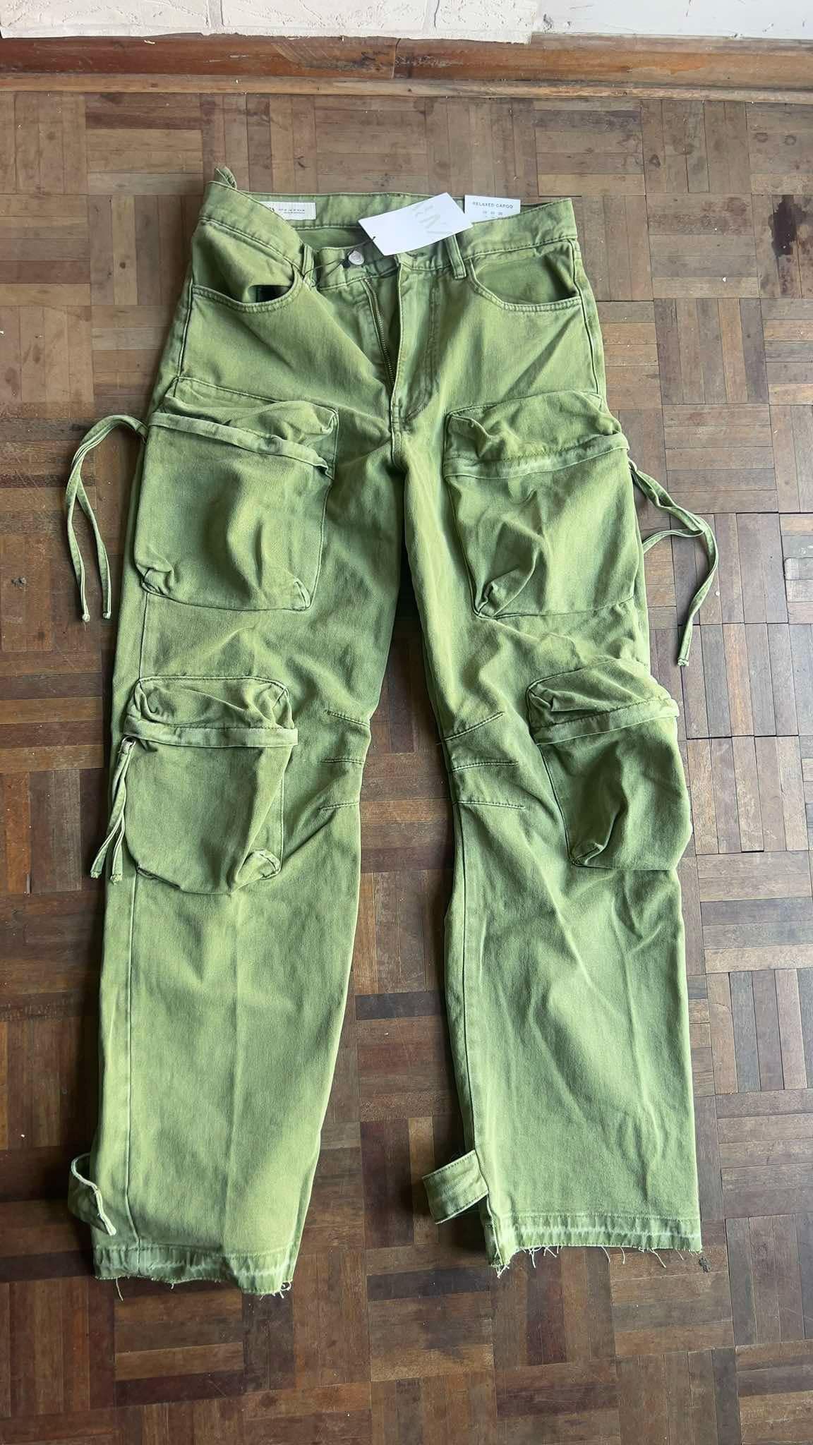 Zara Zara Cargo trousers size man 30 green color Size US 30 / EU 46 - 13 Thumbnail