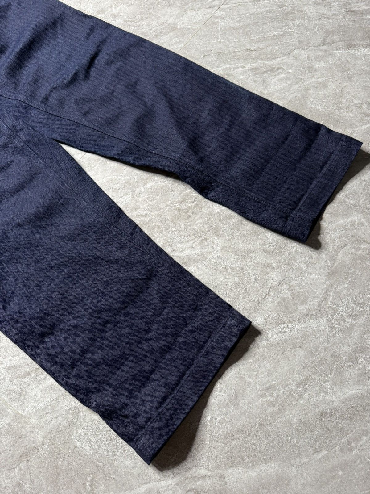 Nigel Cabourn Nigel Cabourn Indigo Dyed Fatigue Trousers Size US 32 / EU 48 - 4 Thumbnail
