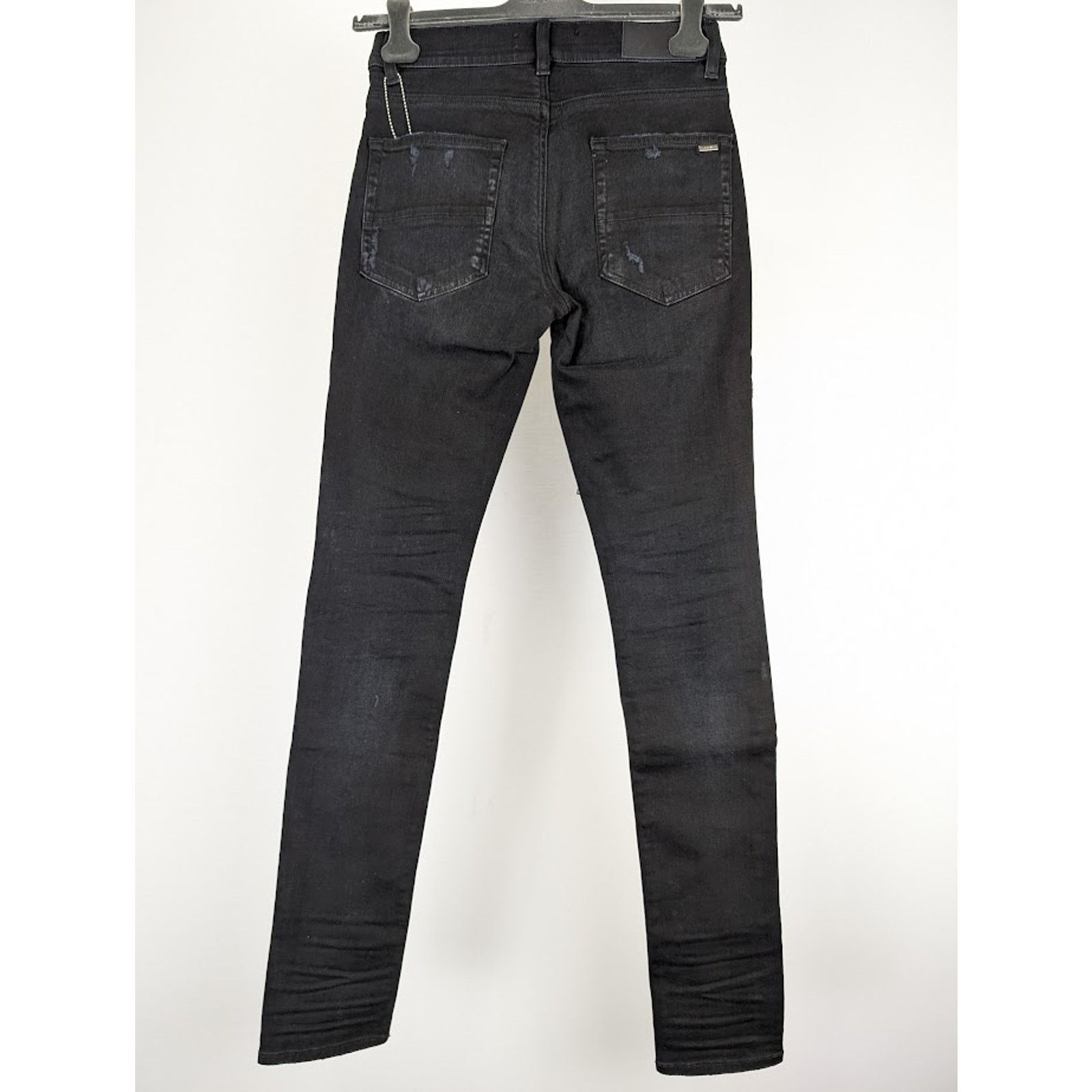 Amiri o1rshd1 Scarves Art Patch Jeans in Antique Black Size US 33 - 12 Thumbnail