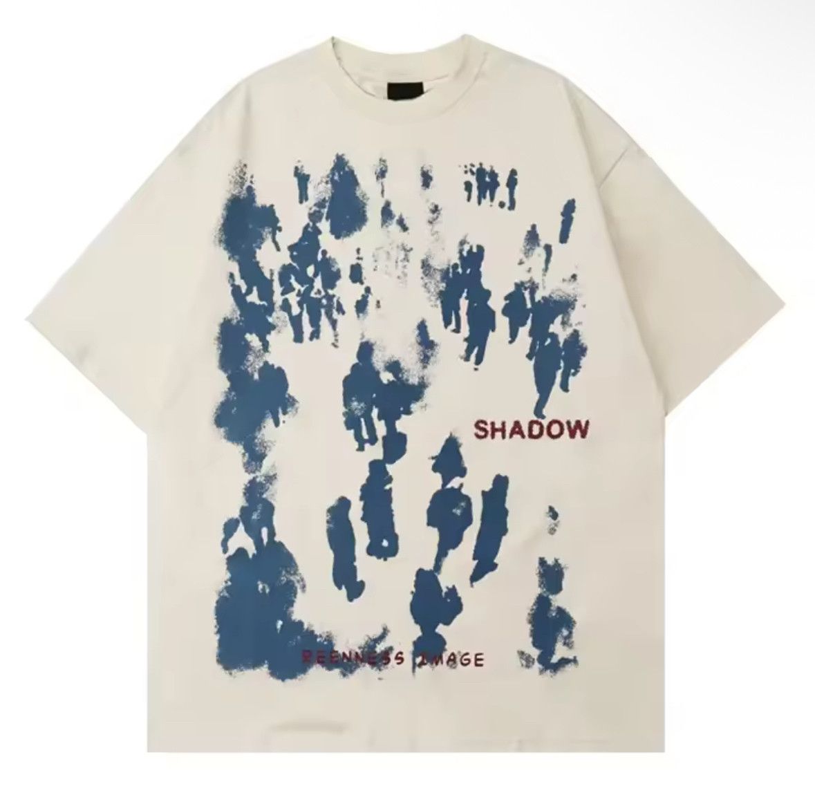 Japanese Brand Y2K Vintage Punk Gothic Shadow Print Short Sleeve T-Shirt Size US L / EU 52-54 / 3 - 1 Thumbnail