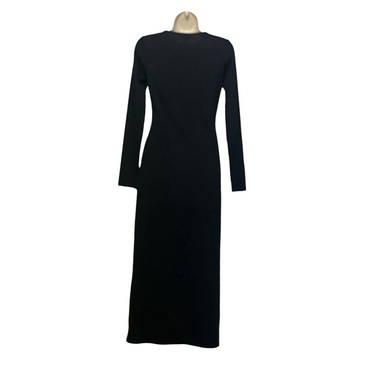 Topshop Topshop ring ribbed midi dress in black, XS (US 0-2) Size XS / US 0-2 / IT 36-38 - 5 Thumbnail