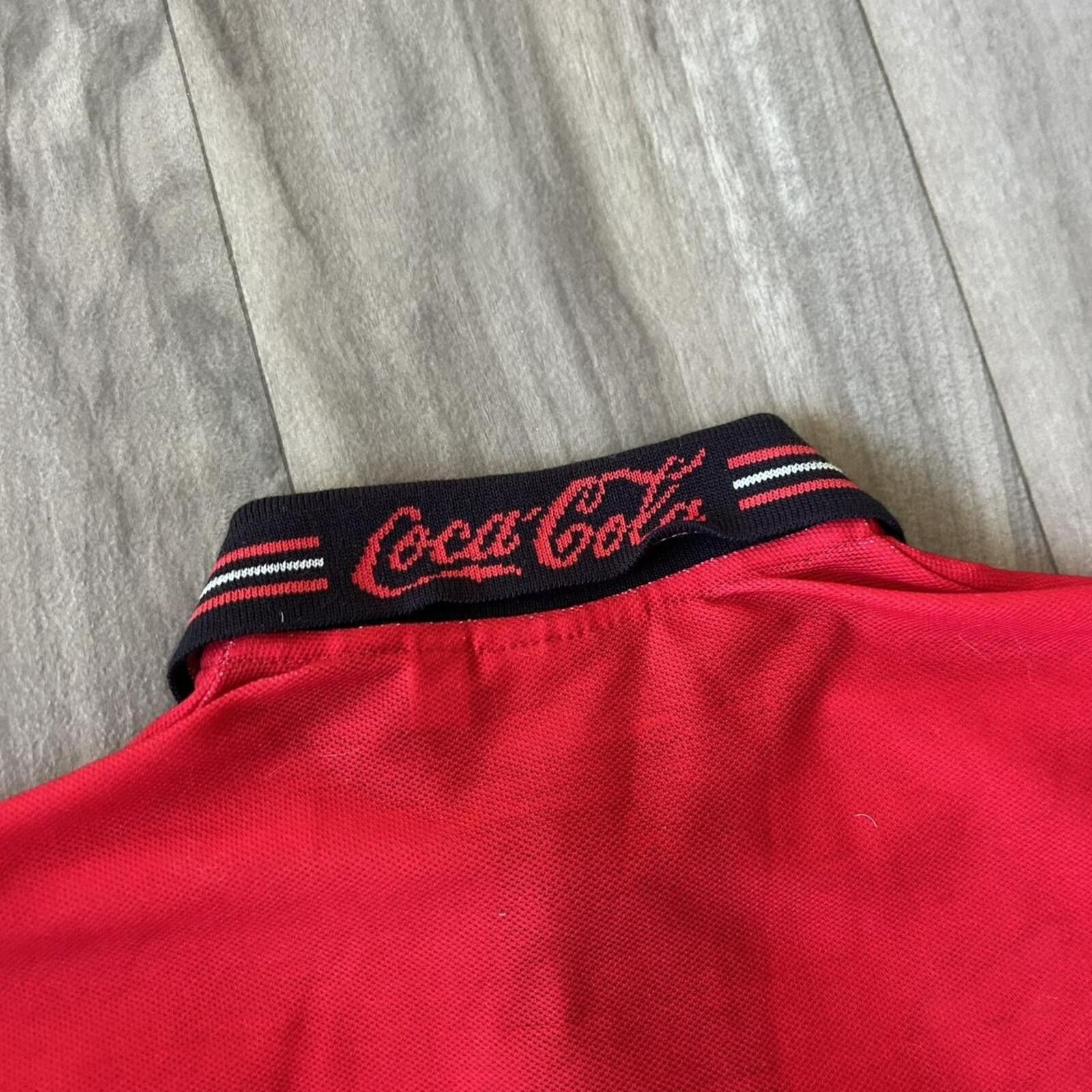Coca Cola Vintage 80’s 70’s Coca Cola Polo Shirt Rare Colectable XL Size US XL / EU 56 / 4 - 4 Thumbnail