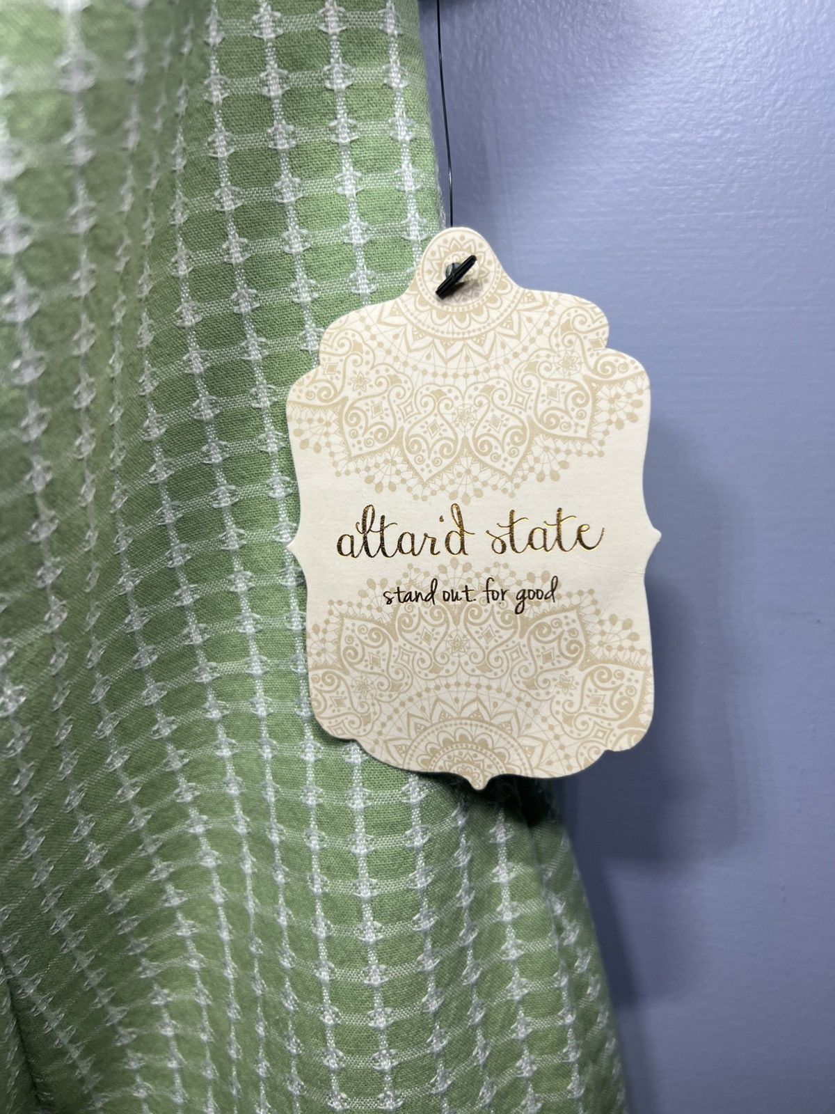 Designer × Lululemon × Other NWT Womens Altard State Light Green summer dress- size S Size S / US 4 / IT 40 - 3 Thumbnail