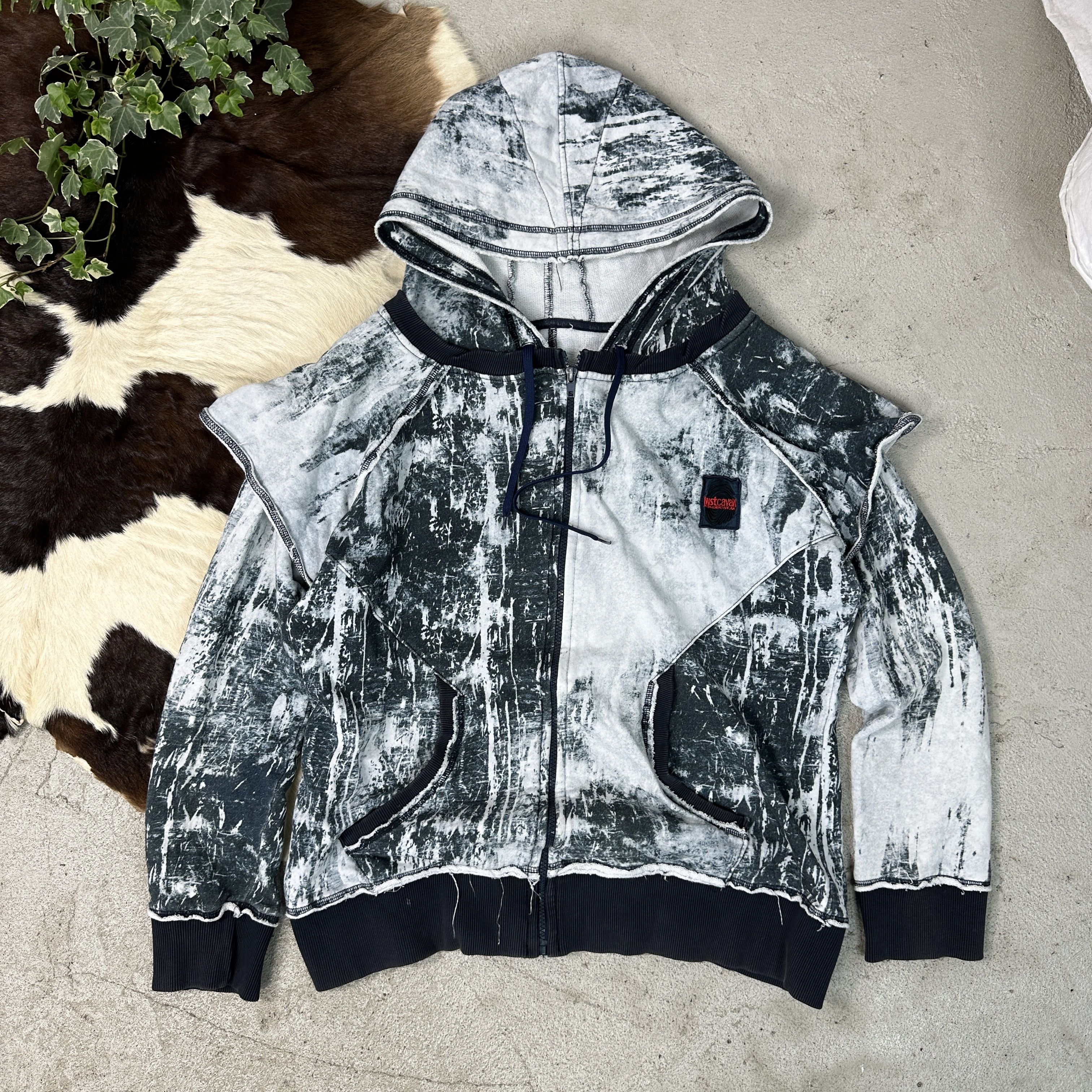 Just Cavalli × Roberto Cavalli Vintage Avant-Garde Cavalli Zip Hoodie Size US L / EU 52-54 / 3 - 2 Thumbnail