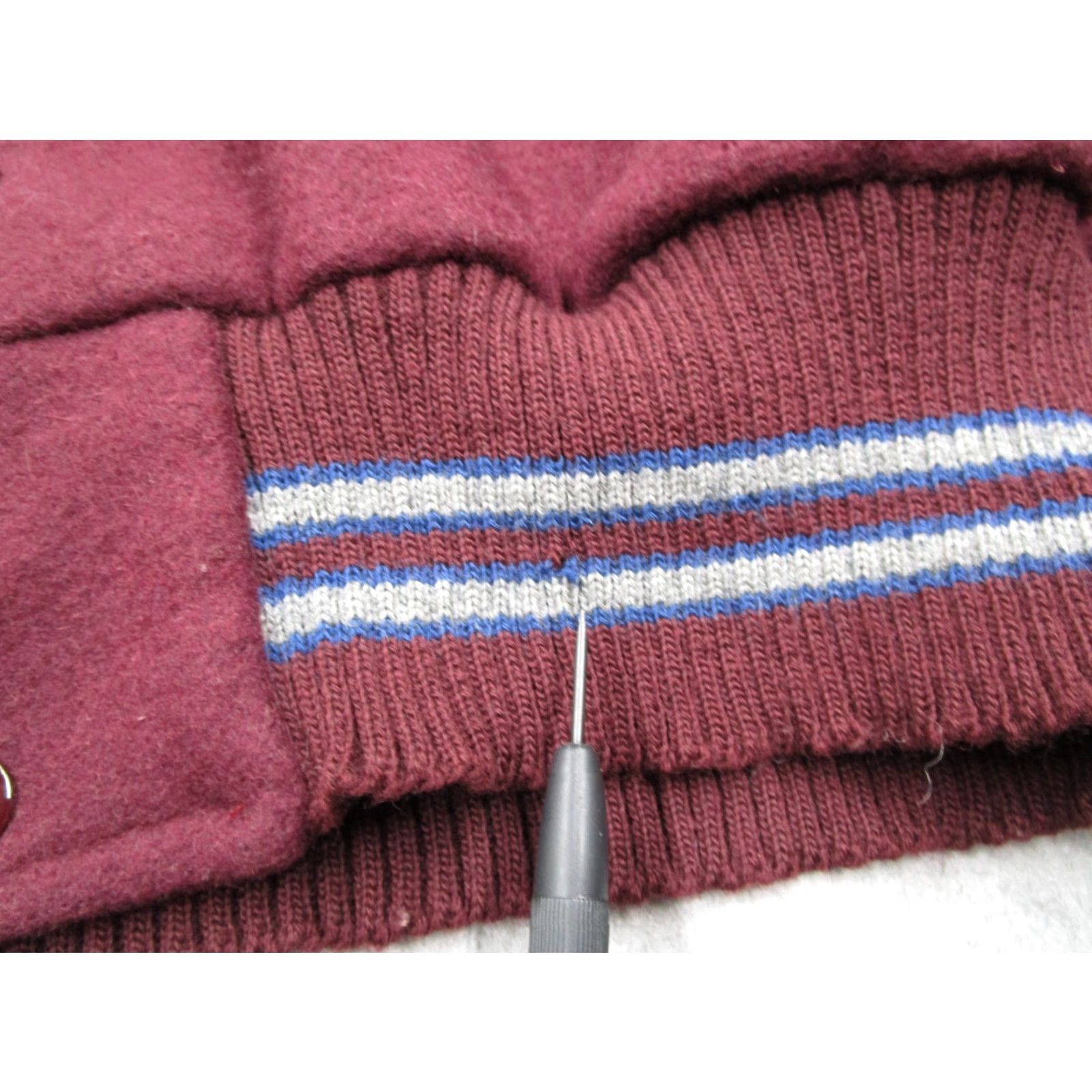 Vintage Vintage Neff Jacket Mens Medium Red Wool Snap Front LM Varsity Letterman Size US M / EU 48-50 / 2 - 7 Thumbnail